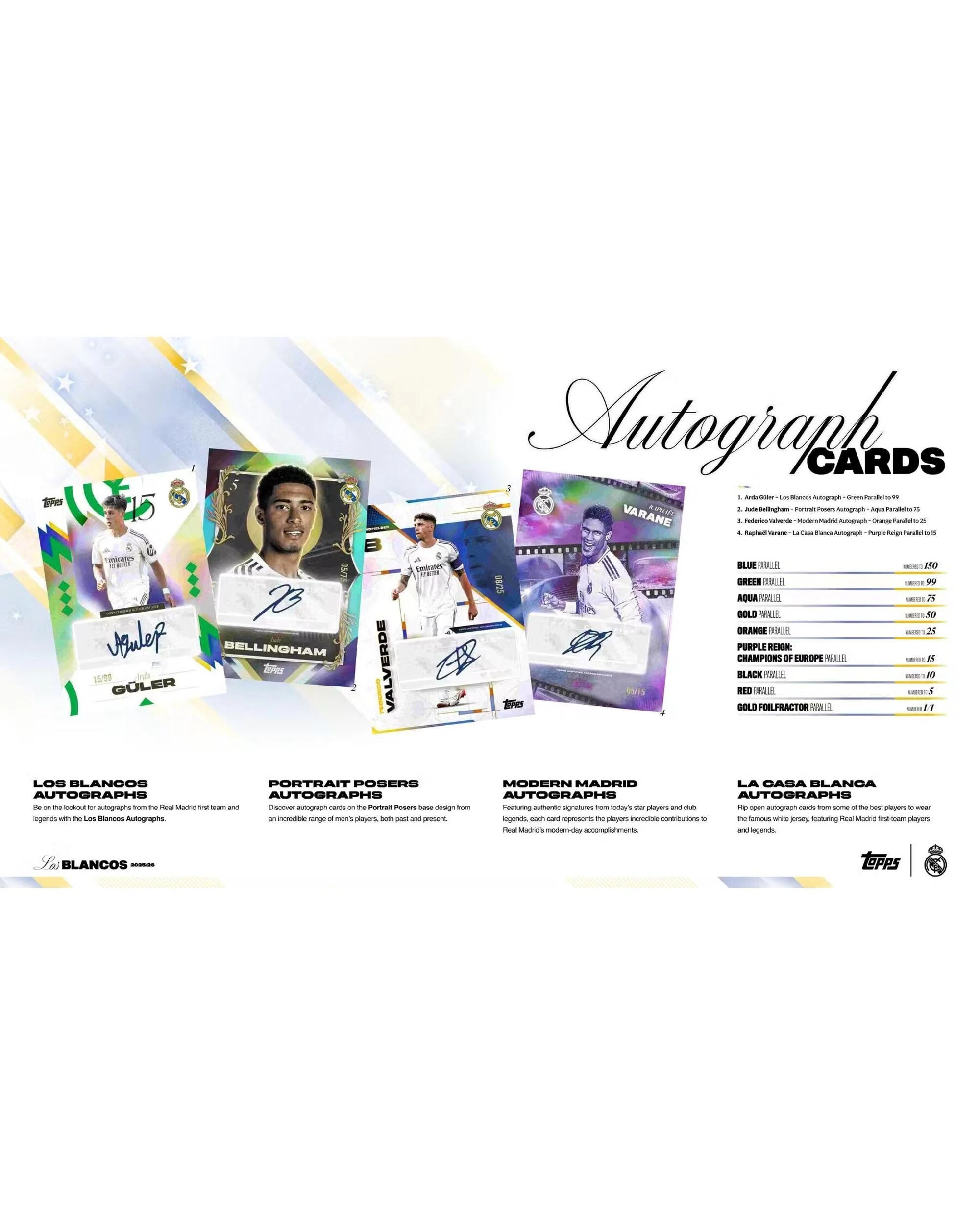 7 Topps 2025/2026 Real Madrid Los Blancos Soccer Hobby Box, 7 of 9
