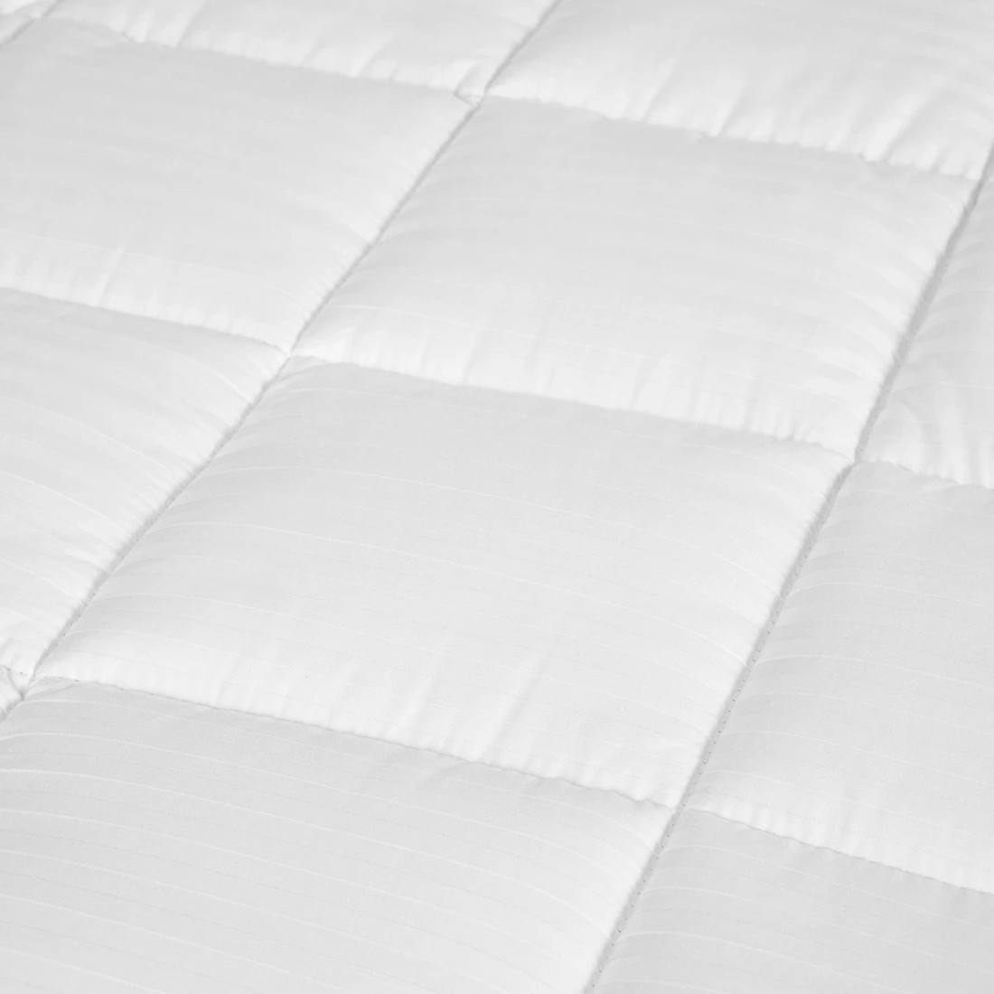 4 High Loft Mattress Topper - Queen Bed, White, 4 of 5