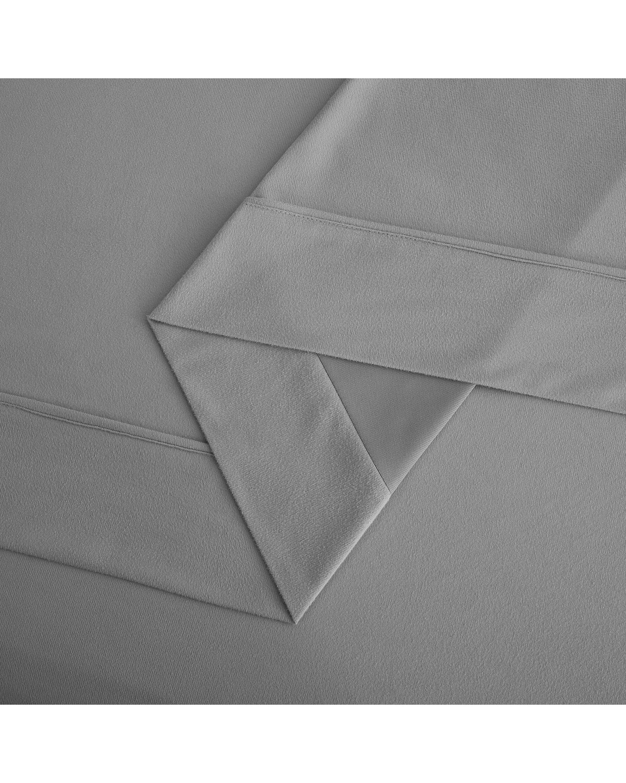 6 Dreamaker Micro Flannel Sheet Set - King Single Bed - Silver, 6 of 9