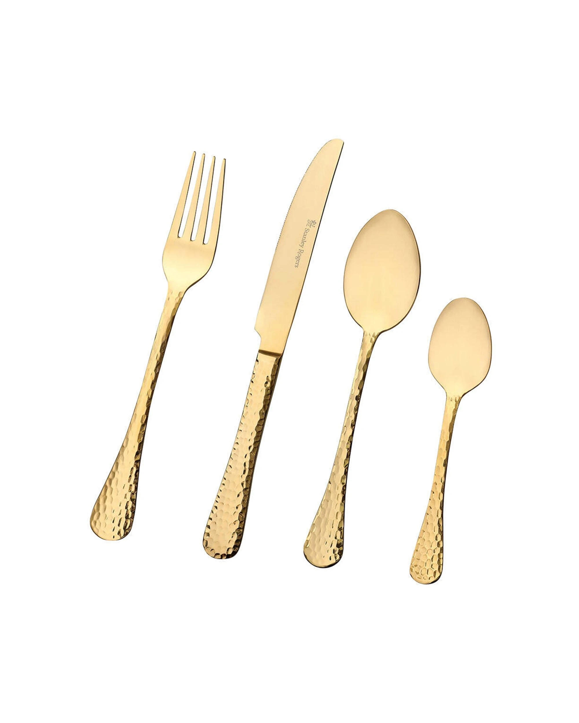 3 24pc Stanley Rogers Bolero Champagne Gold Cutlery Family Dinner Tableware Set
 - Gold, 3 of 5
