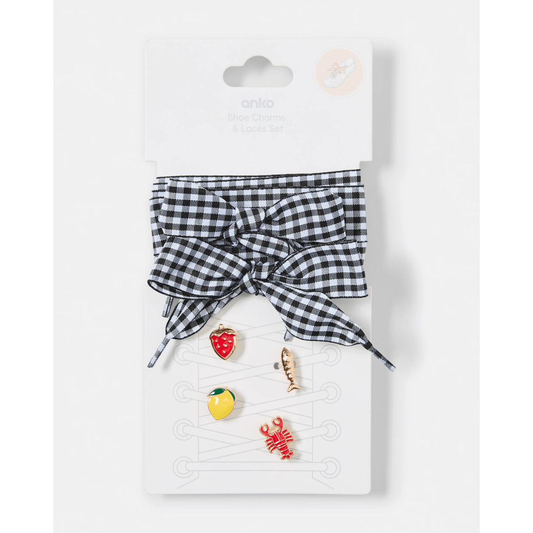 3 6 Pack Shoe Charms and Lace Set, 3 of 3