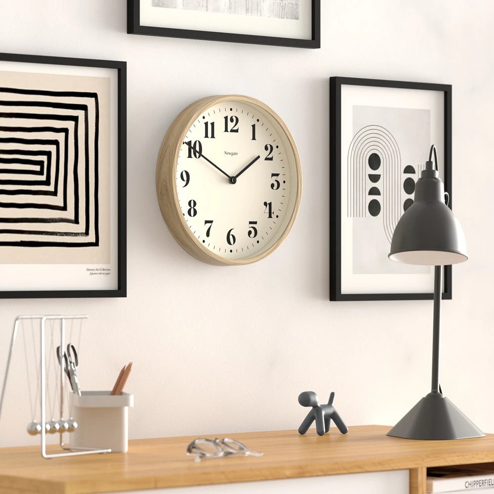 4 Newgate Number Four Theatre Wall Clock - Natural, 4 of 4