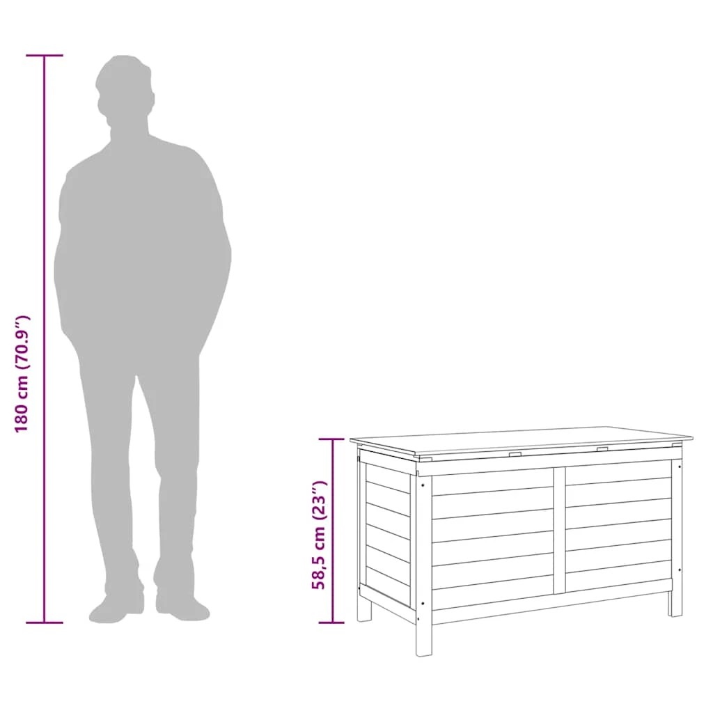 9 vidaXL garden storage box Ample Storage - White, 9 of 9