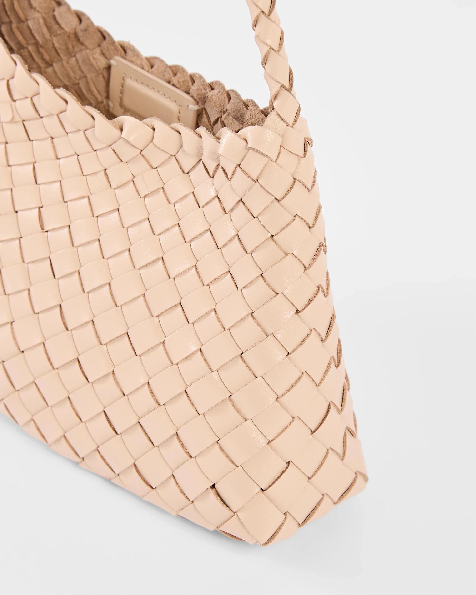 2 Target Genuine Leather Weave Shoulder Bag MINK, 2 of 2