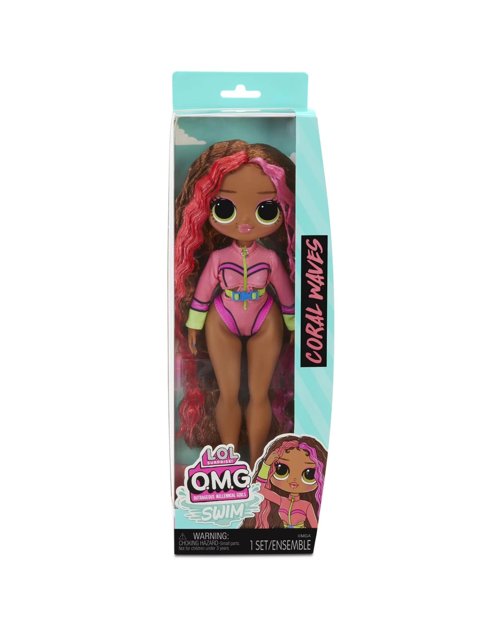 3 L.O.L. Surprise O.M.G. Swim Coral Waves Doll, 3 of 4