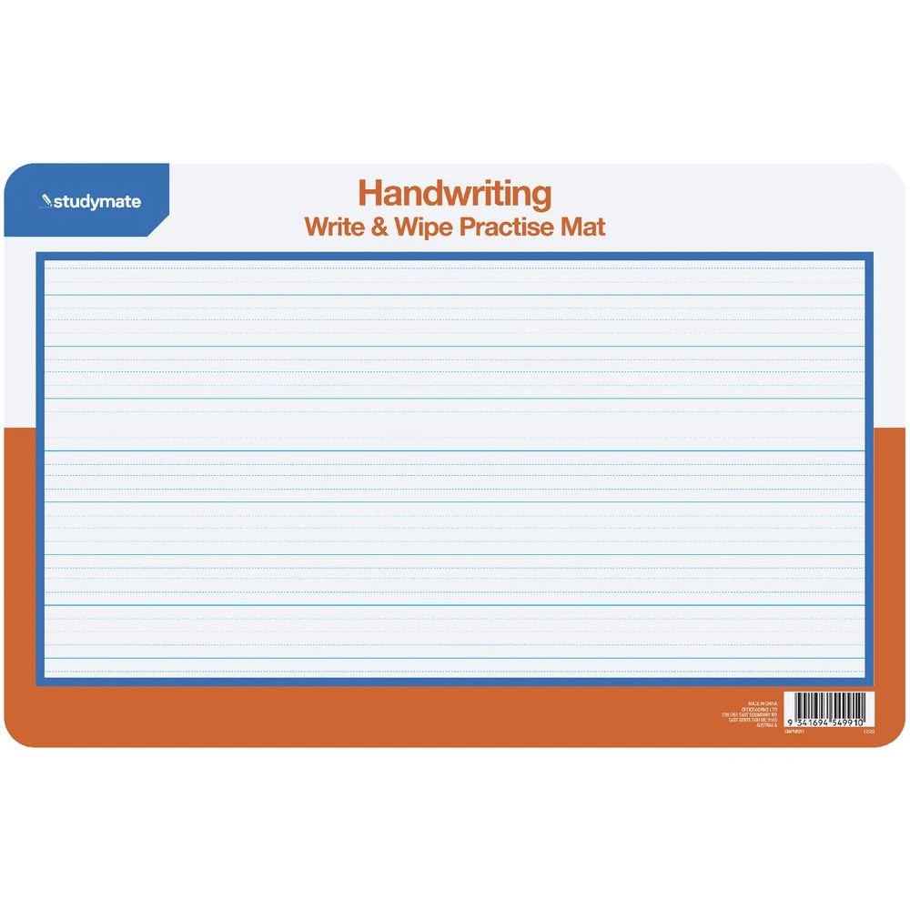 2 Studymate National Handwriting Write & Wipe Practise Mat, 2 of 3