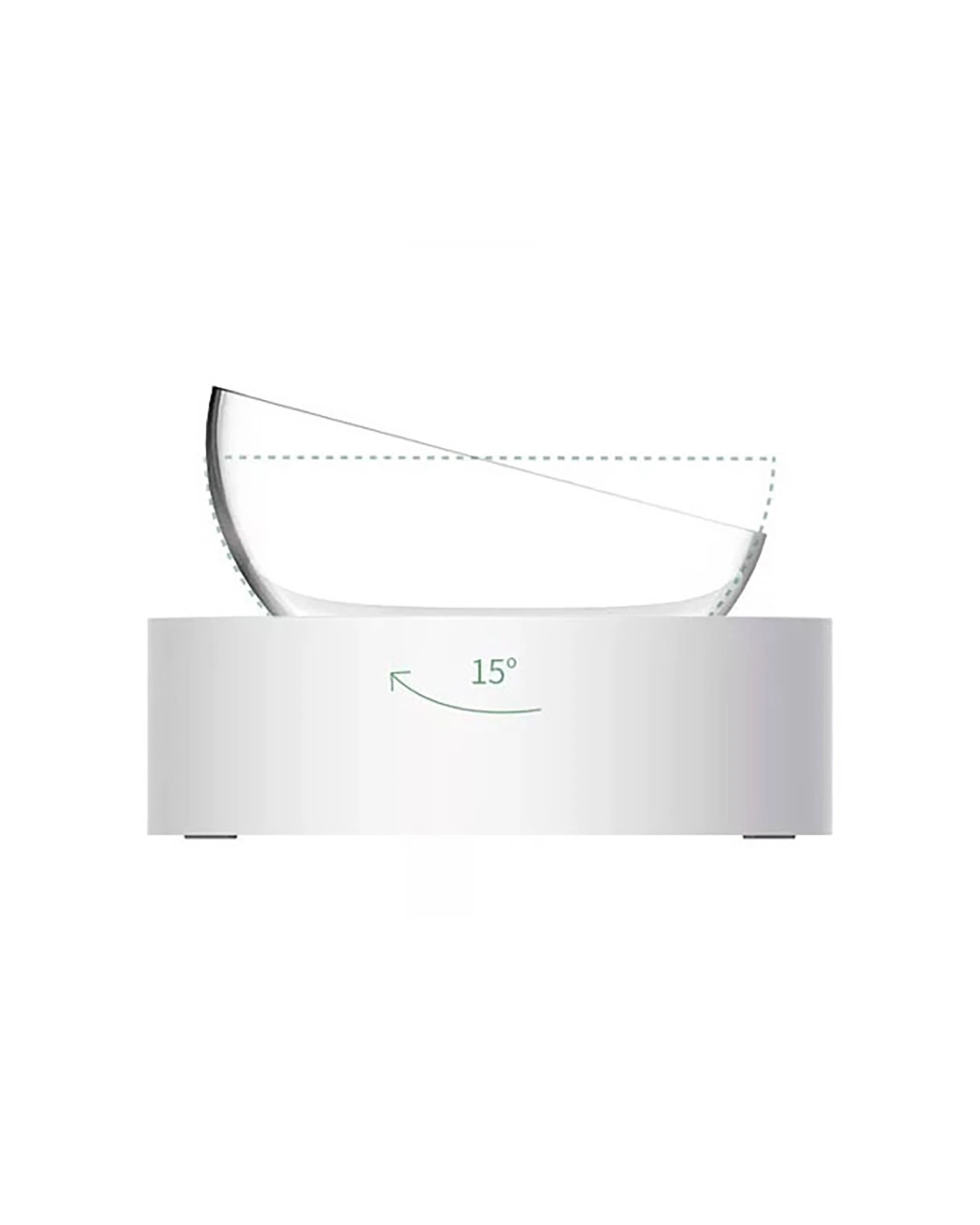 2 Petkit Fresh Nano Adjustable Single Feeding Bowl Set Elevated Detachable - White, 2 of 3