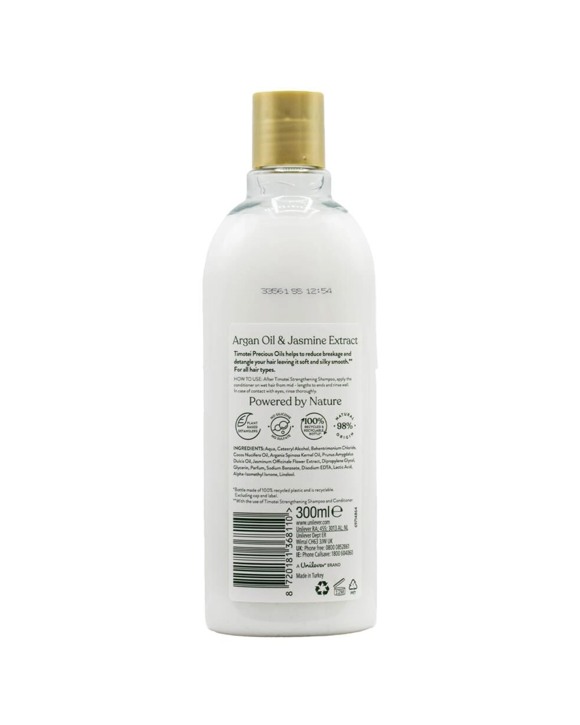 3 Timotei 12PK Strengthening Conditioner Argan Oil & Jasmine Hydrating 300ml - Multi, 3 of 3
