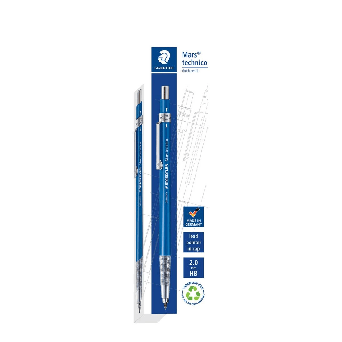 1 Staedtler Mars-Technico Mechanical Clutch Pencil 2mm, 1 of 3