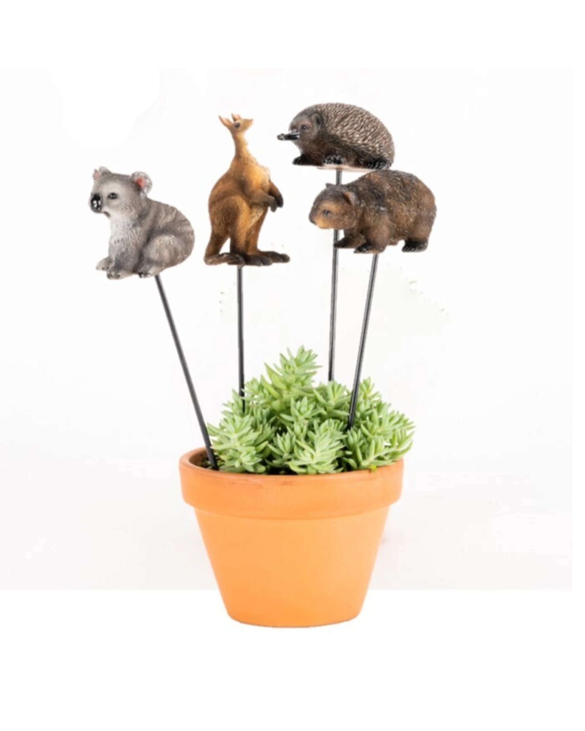 3 Alfresco 4x Aussie Animals Sticks Sitting Ornament Garden Decor - Multi, 3 of 3