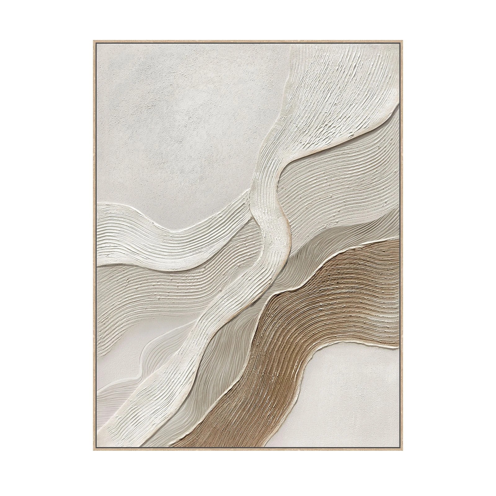 1 Moda Living Contour Drift Hand-Painted Textured Canvas Wall Art - Multi, 1 of 8