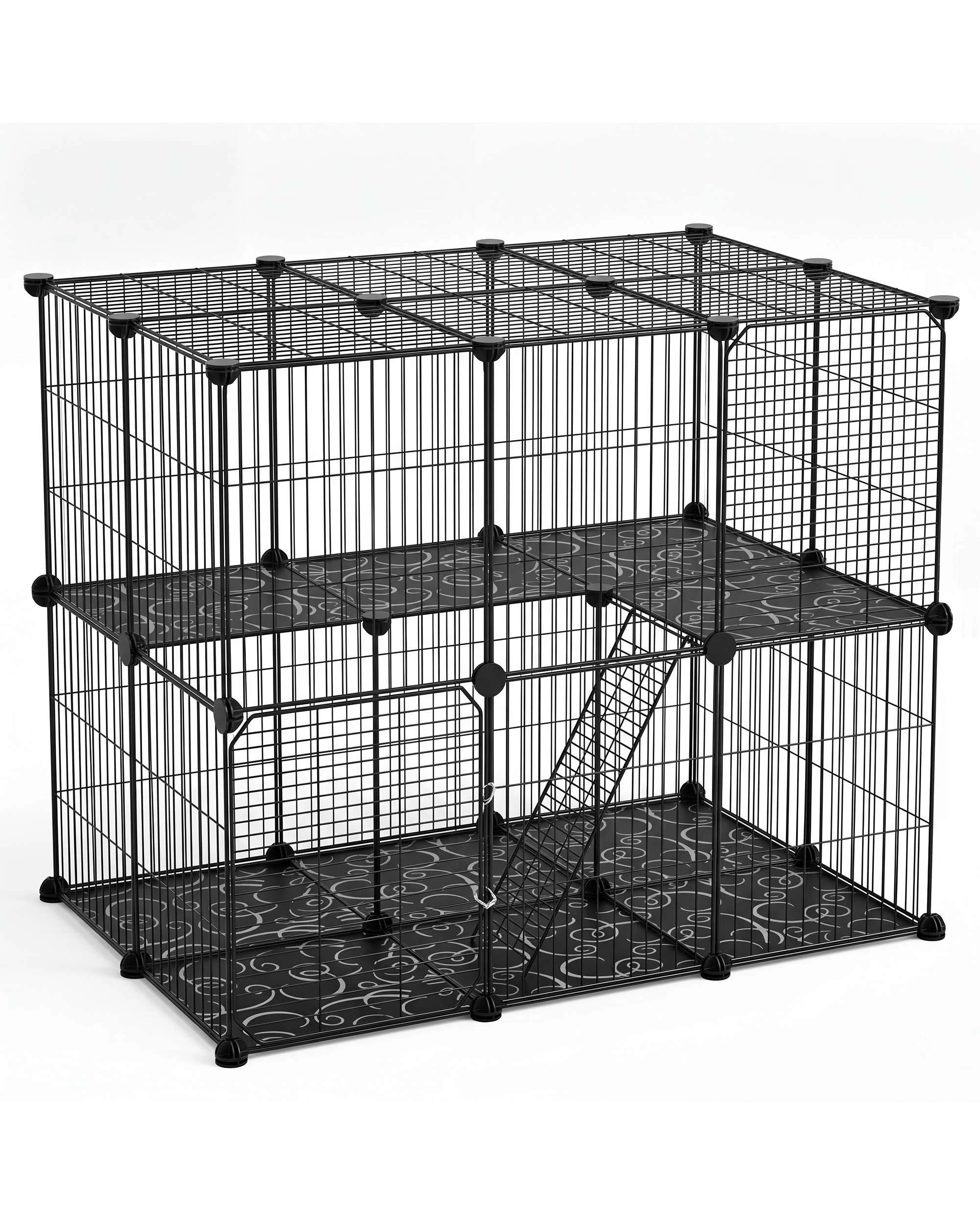 5 Advwin DIY Cat Cage Enclosure Pet Crate Rabbit Hutch Pet Scene Kitty Kennel, 5 of 8