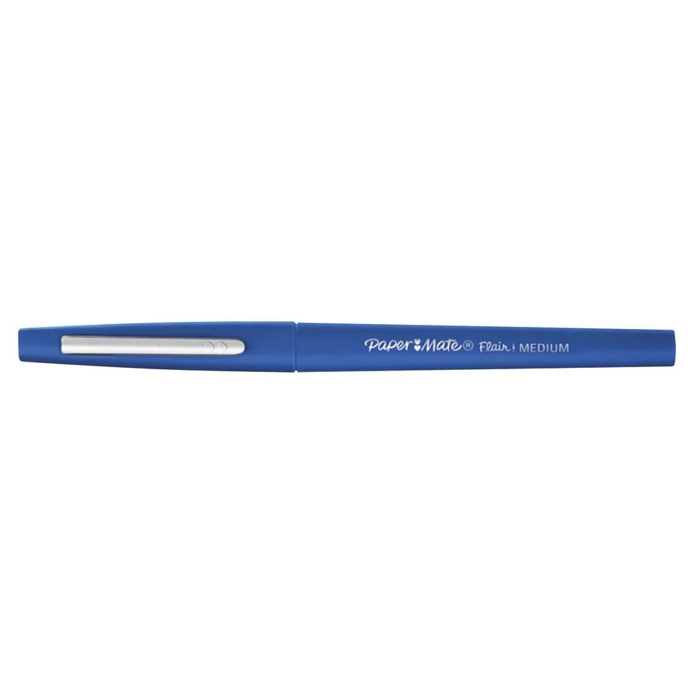 2 Paper Mate Medium Flair Fineliner 0.7mm Blue, 2 of 2