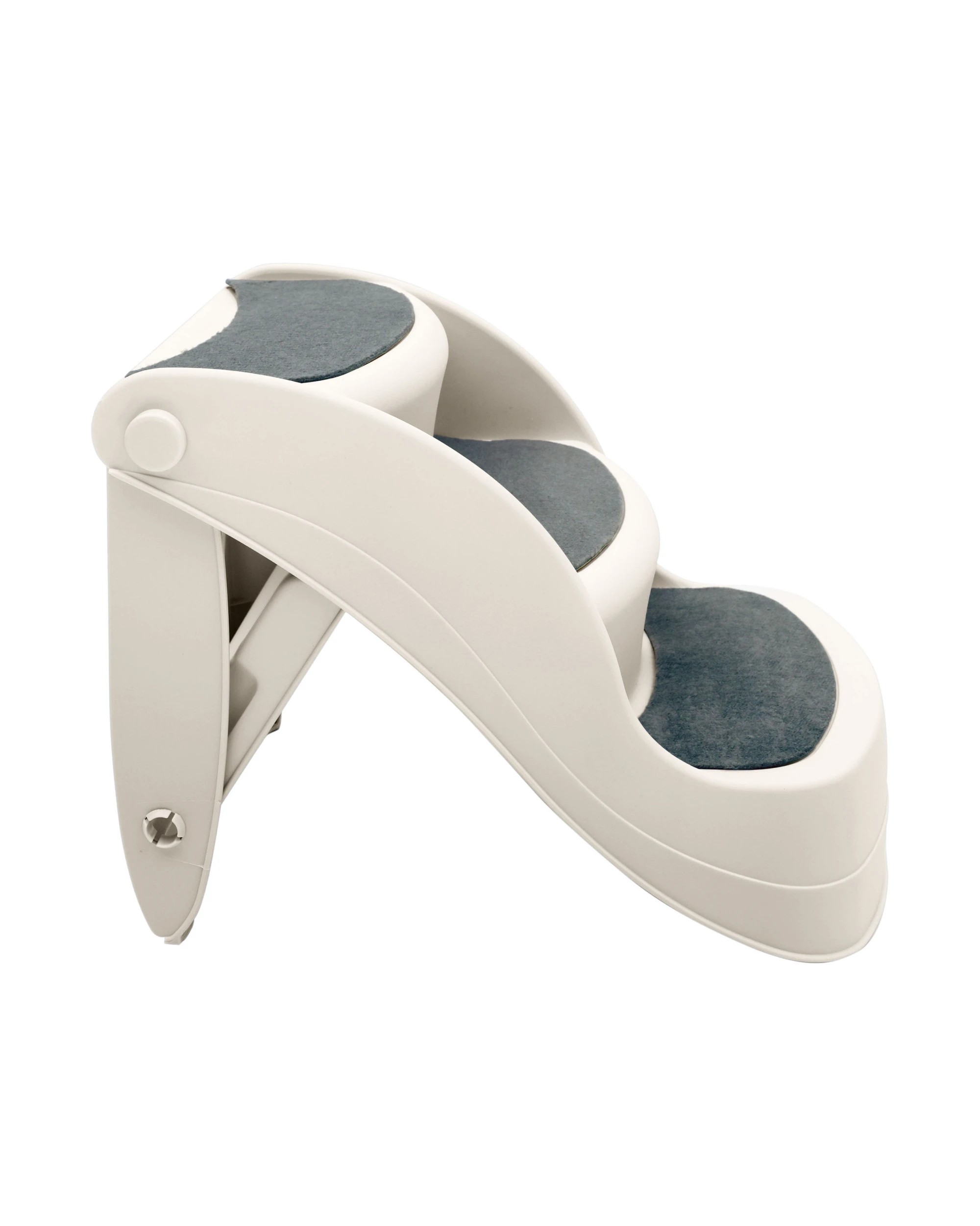 3 Furtastic 38cm Foldable Dog Cat Pet Stairs Ramp - White, 3 of 5