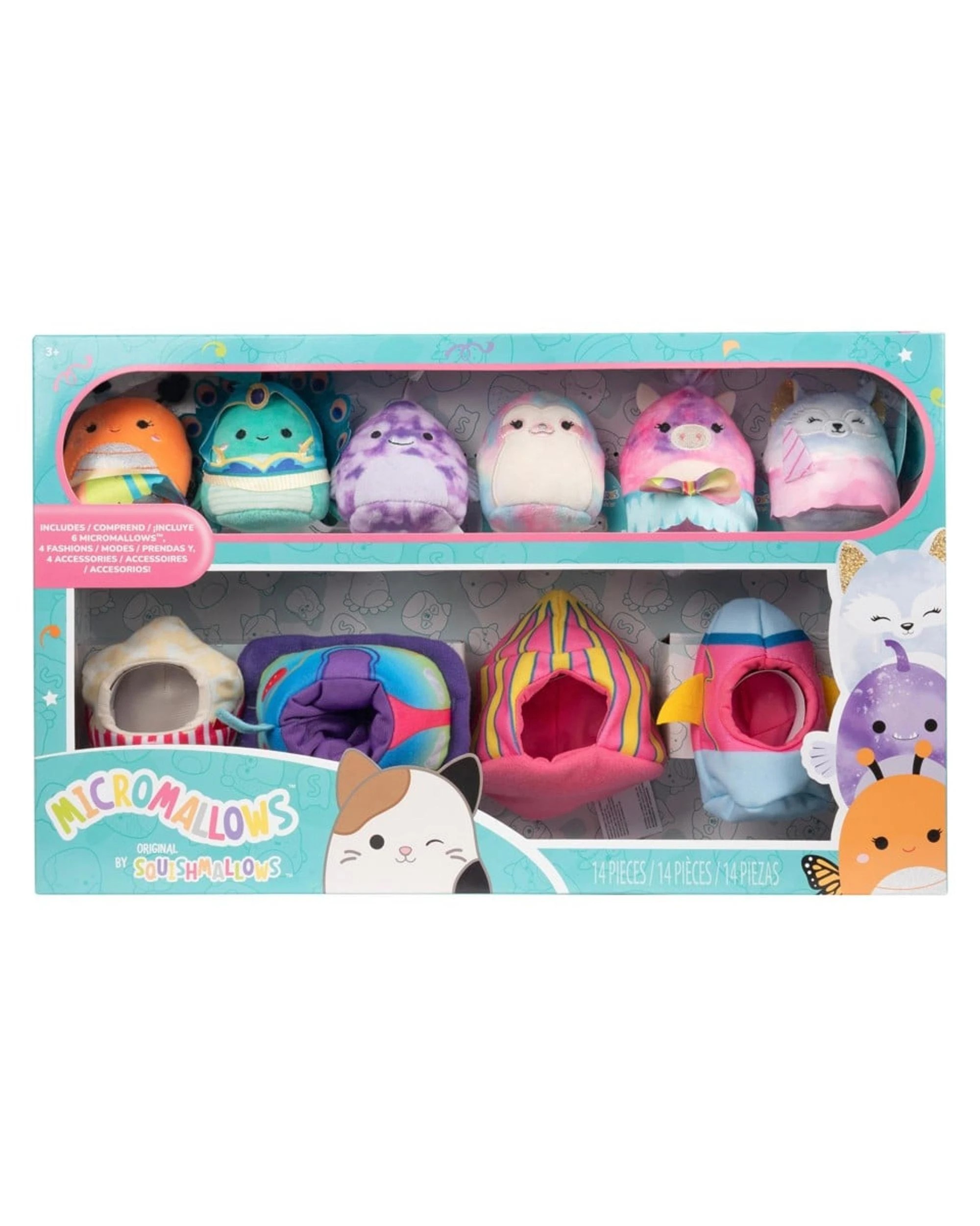 1 Squishmallows Micromallows 2.5 inch Plush Environmental Set Carnival Time, 1 of 4