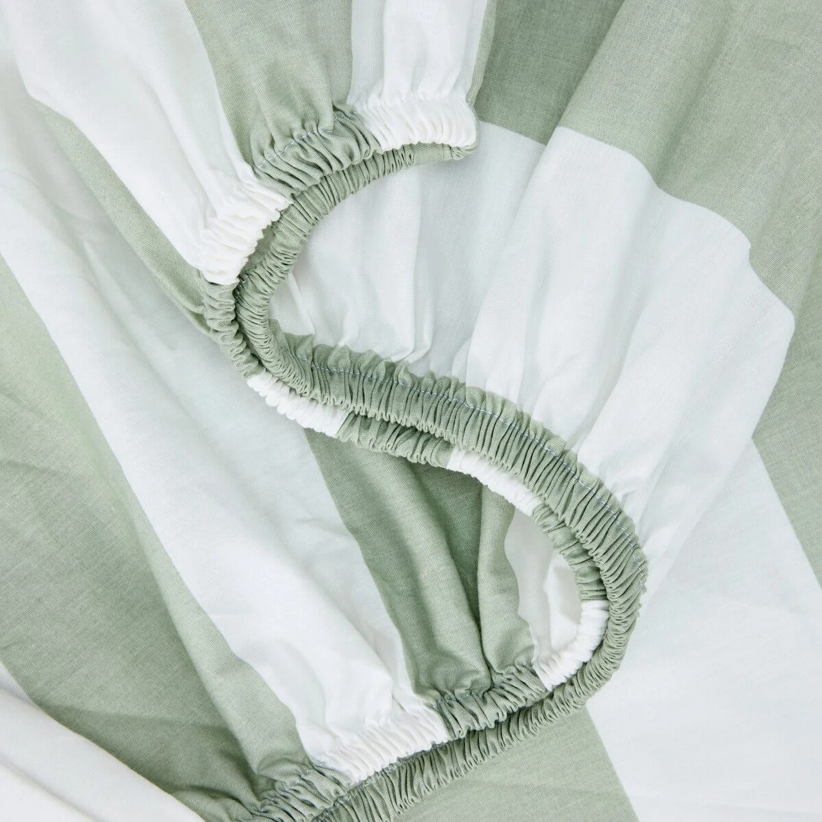 3 250 Thread Count Cotton Ruffle Sheet Set - King Bed, Sage, 3 of 7