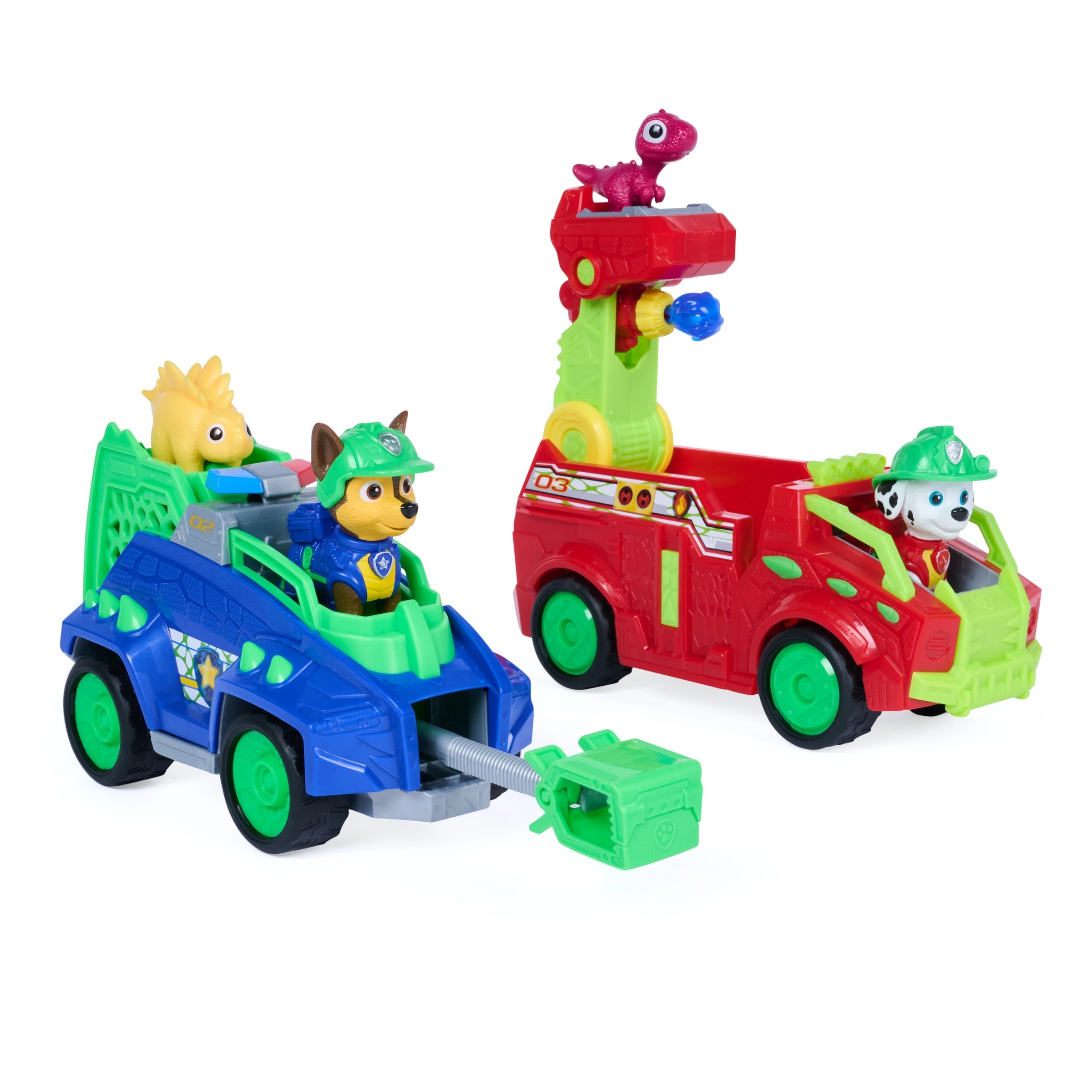 3 2 Pack PAW Patrol The Dino Movie: Dino Rescue Vehicle, 3 of 8