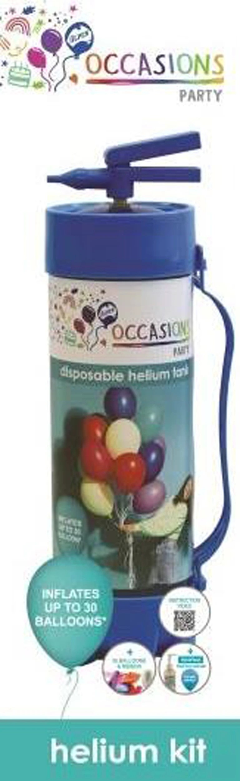 1 Alpen Occasions Disposable Helium Tank Kit - Small, 1 of 7