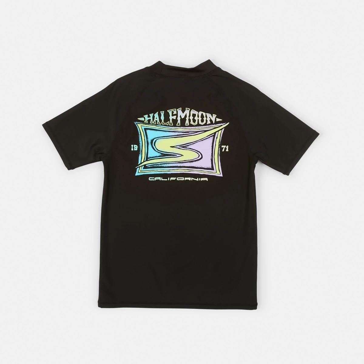 8 Short Sleeve Print Rash Vest Black, 8 of 10