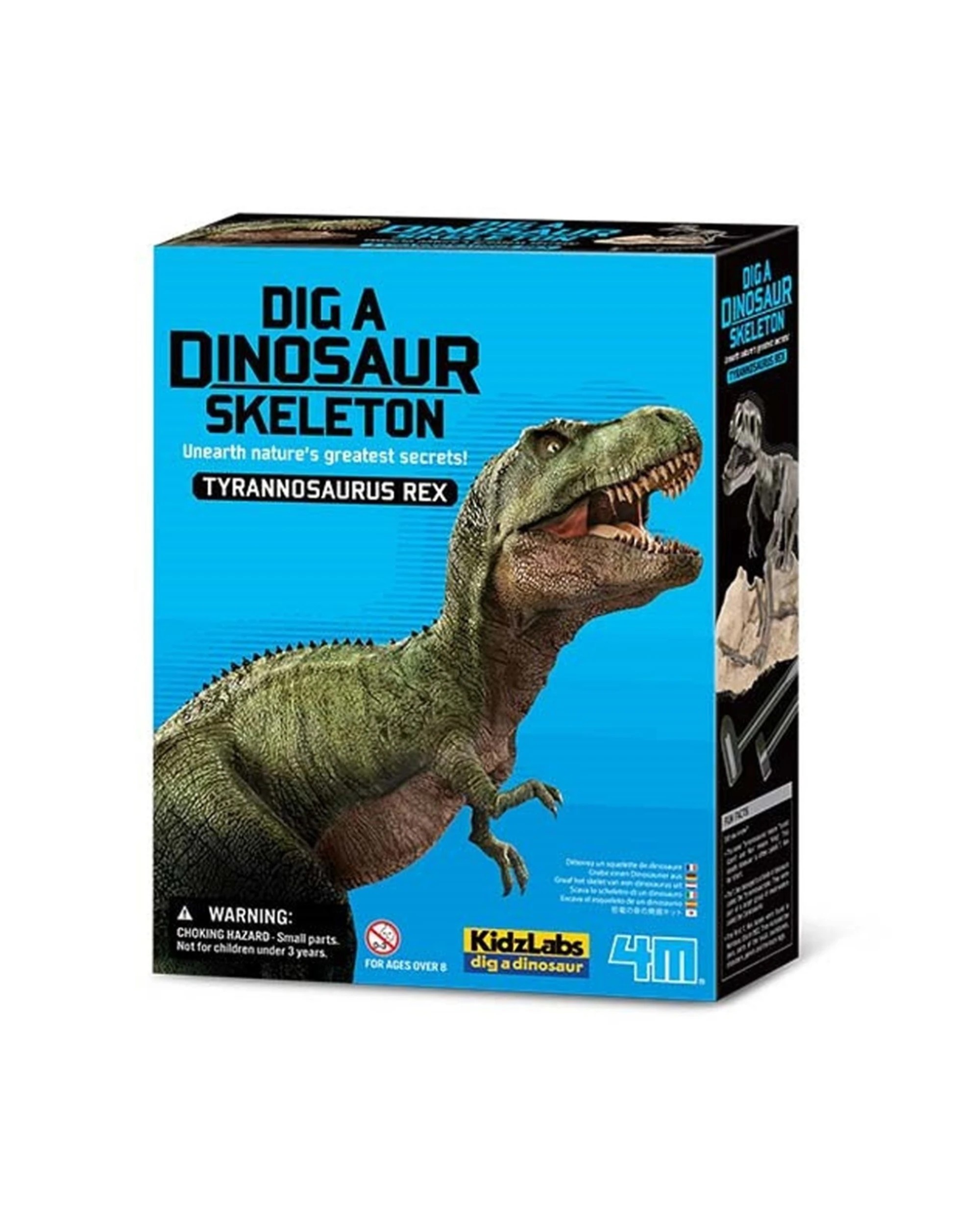 1 4M KidzLabs Dig a Dinosaur Assemble Play Skeleton T-Rex Kids Learning Toy, 1 of 3