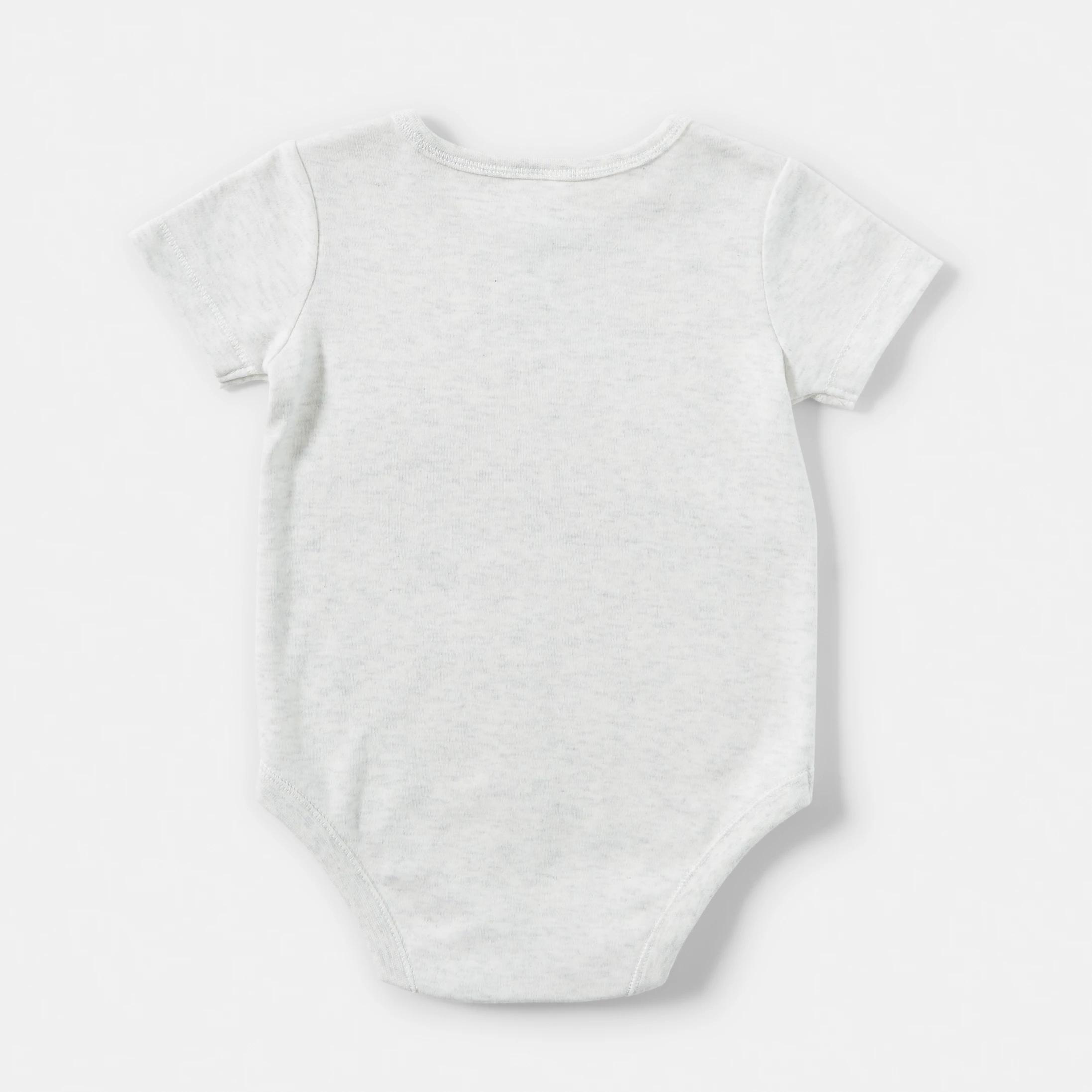 2 Short Sleeve Placement Print Bodysuit NEW TO THE CREW, 2 of 3