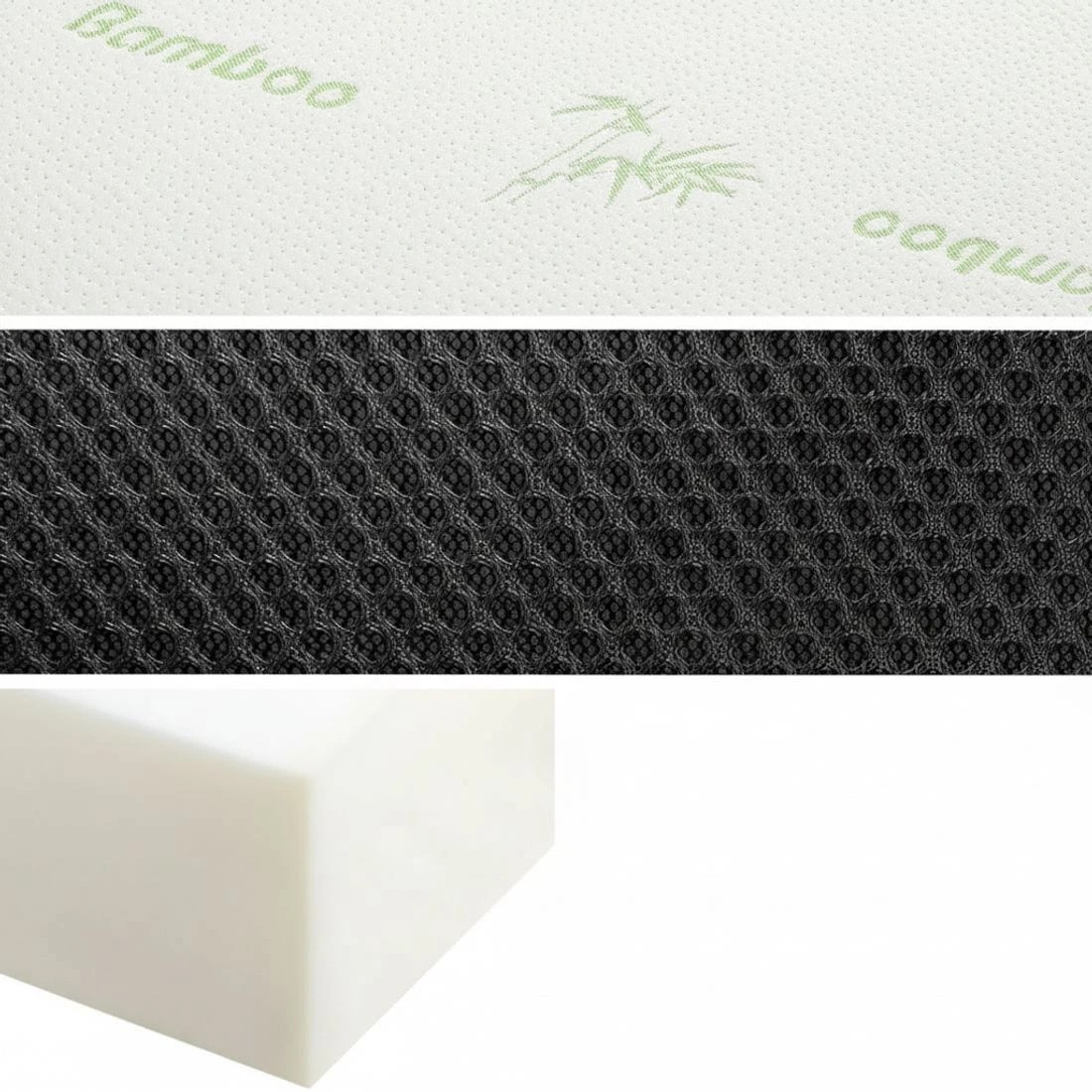 5 Giselle Bedding Foldable Mattress Folding Foam Double Bamboo - White, 5 of 6