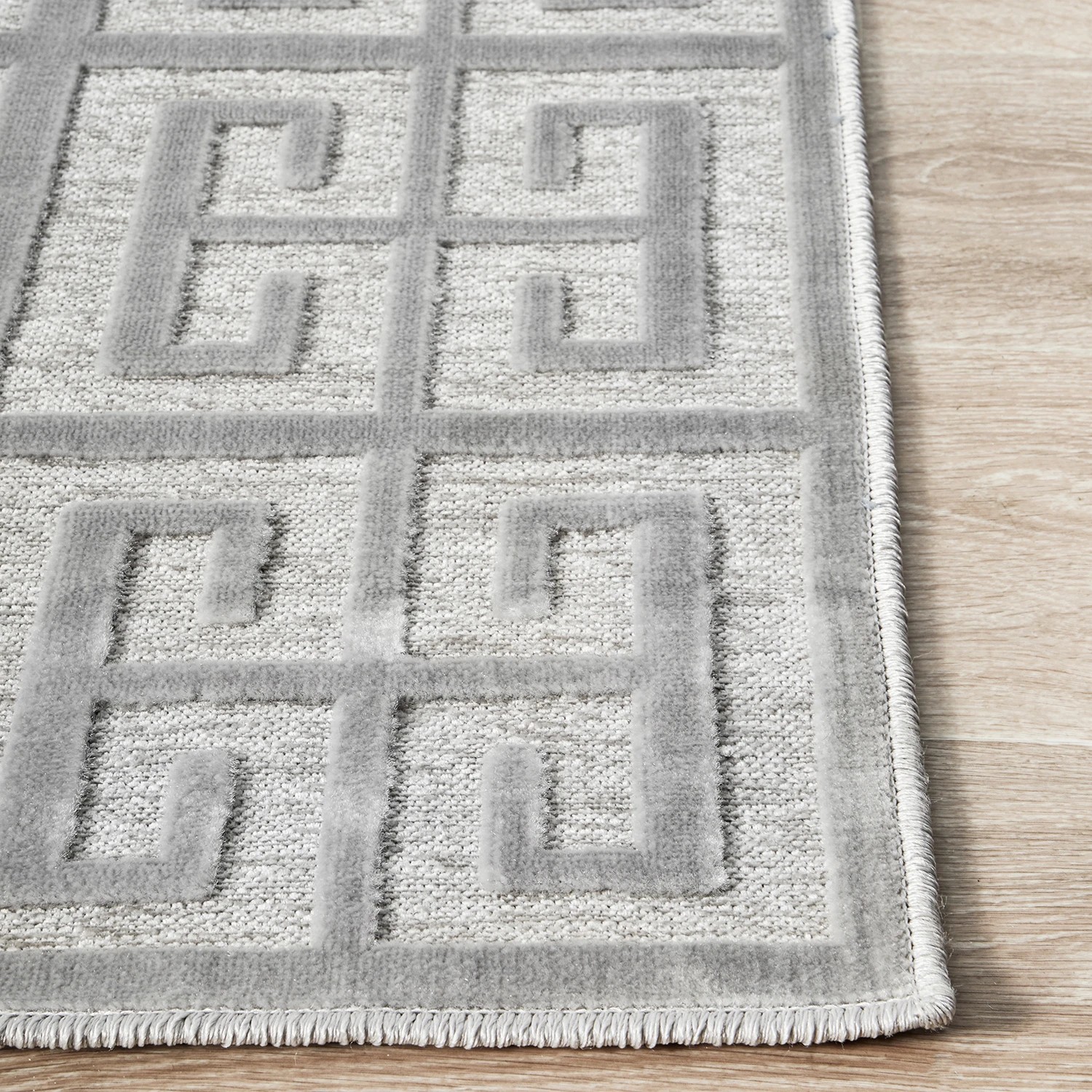 6 Common Ground Rugs Citadel Brenda 290x200cm - Large Floor Rug - Silver, 6 of 7