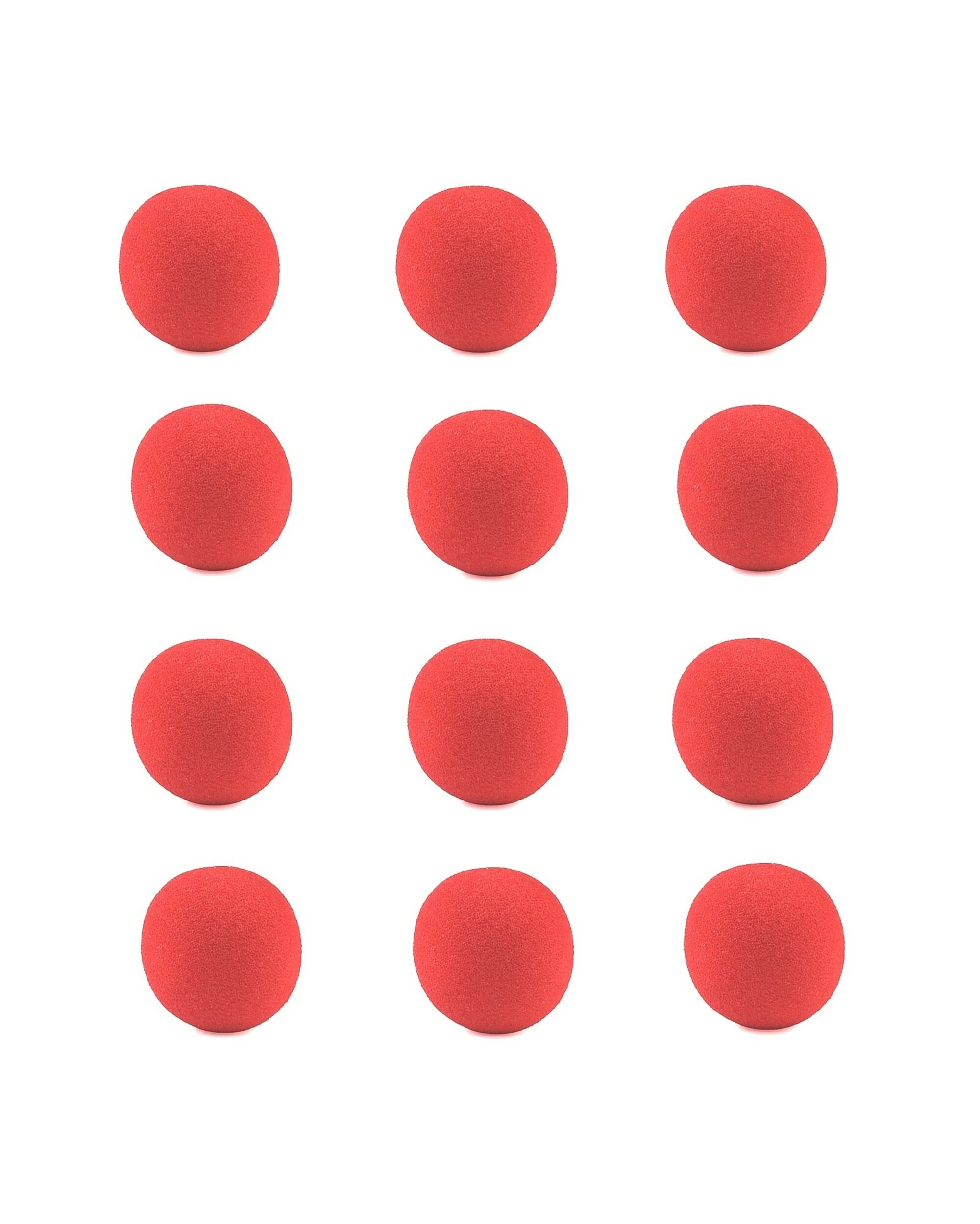 1 Partyrama Foam Circus Clown Noses Pack of 12, 1 of 2