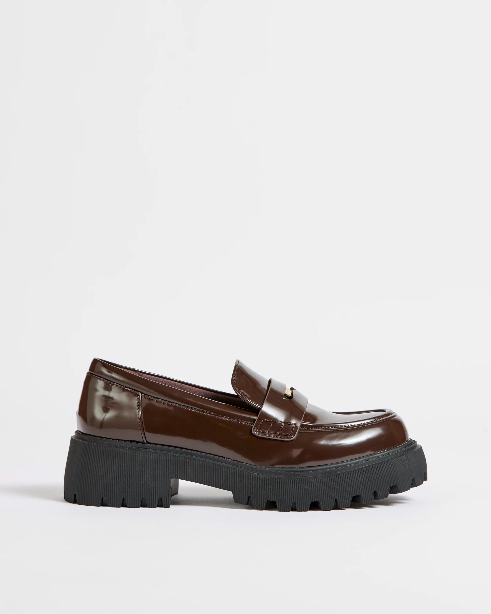 1 Target Woman Coin Chunky Loafer - Lenny CHOCOLATE, 1 of 3