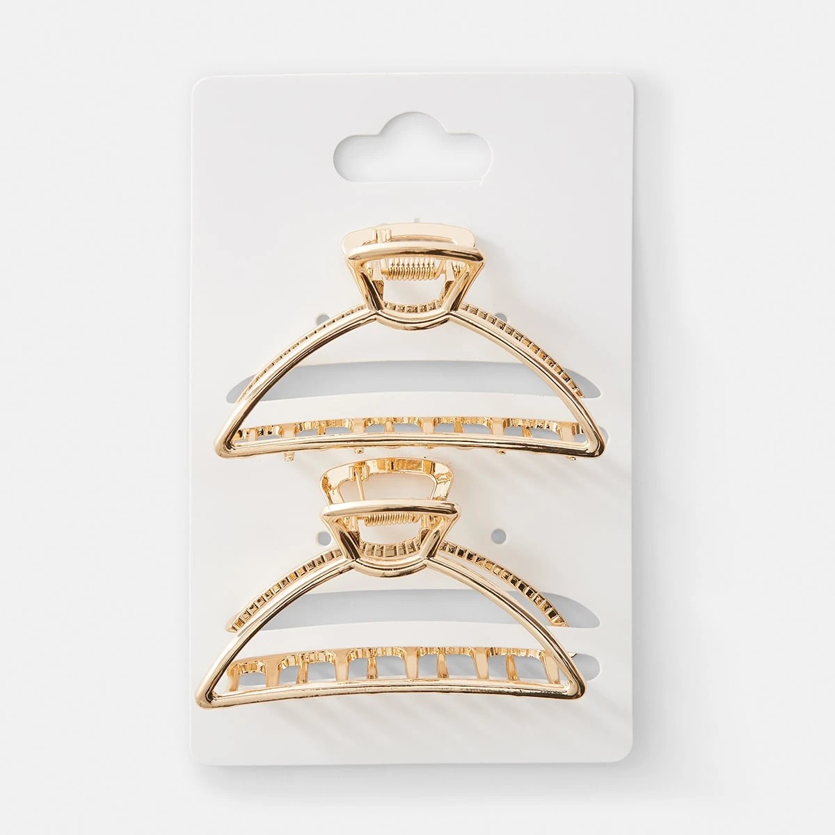 4 2 Pack Gold Tone Metal Hair Clips, 4 of 4