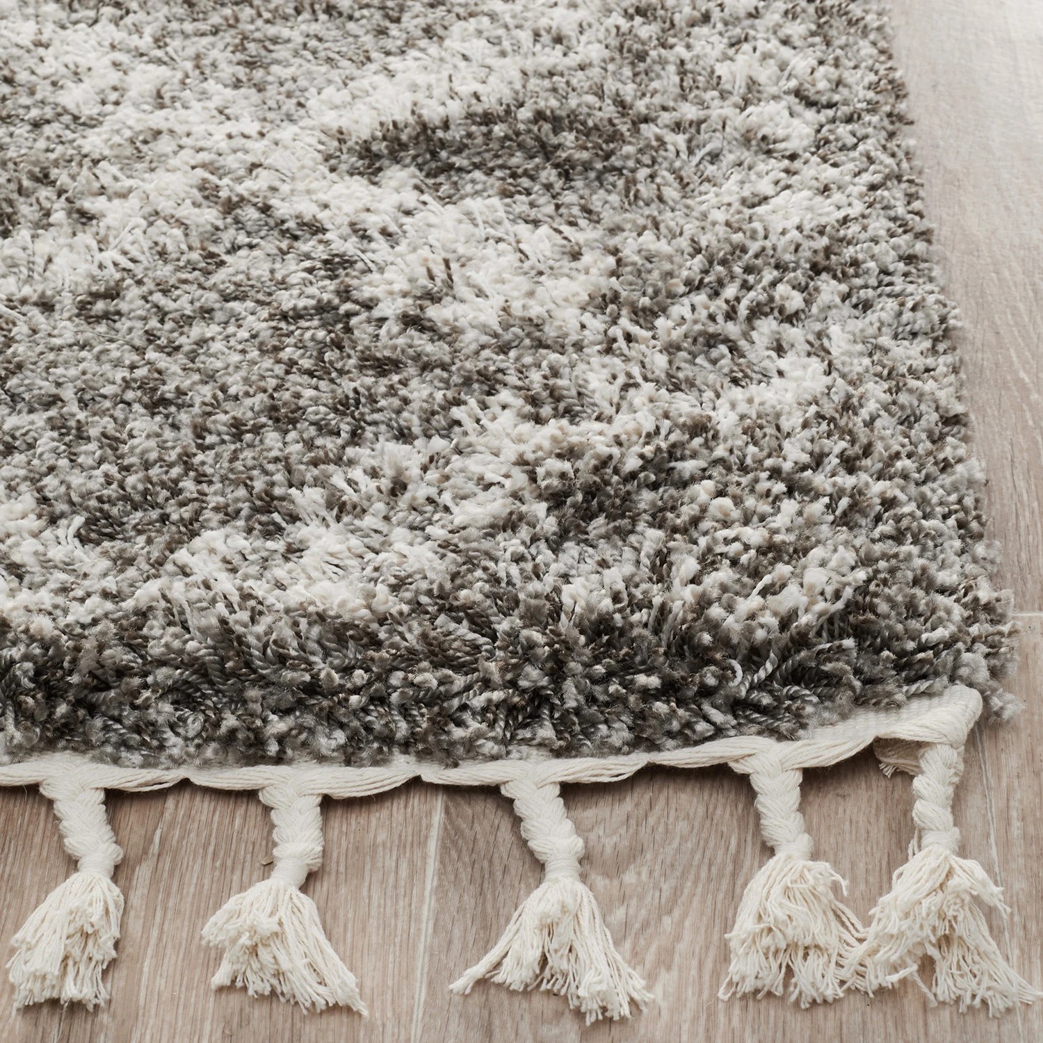 4 Common Ground Rugs Amber 33 300x80cm - Medium Runner Power Loomed Shag Rug - Silver, 4 of 7