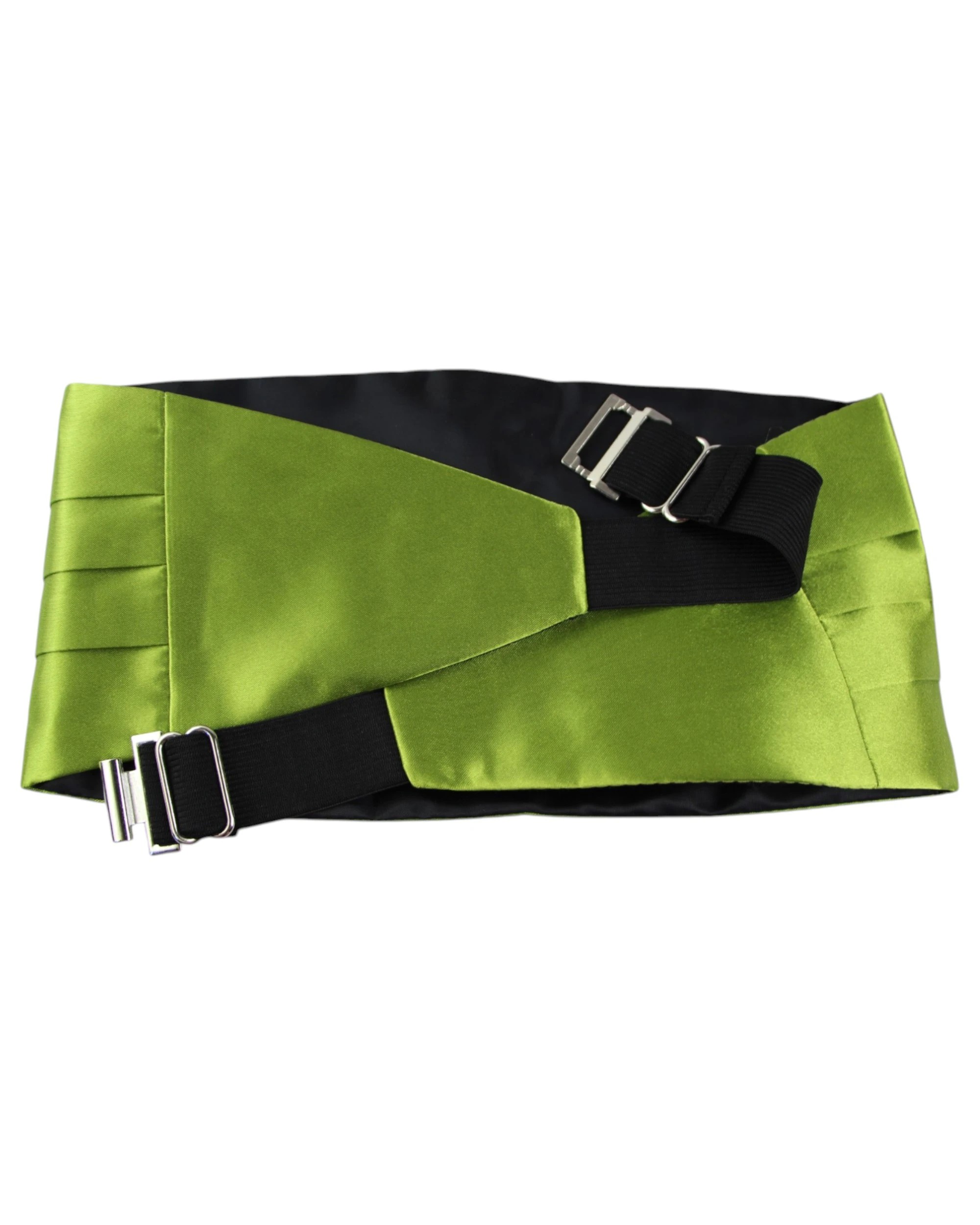 3 Zasel Mens Adjustable Cummerbund - Green - Green, 3 of 5