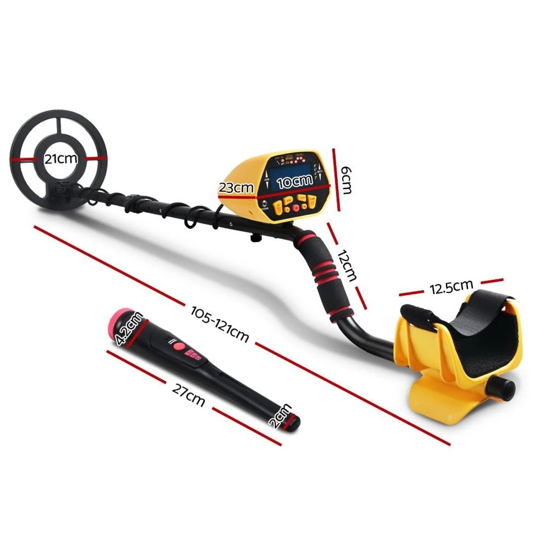 2 Weisshorn Metal Detector 180MM Deep Sensitive Water Resistant Pinpointer Treasure Hunter - Multi, 2 of 4
