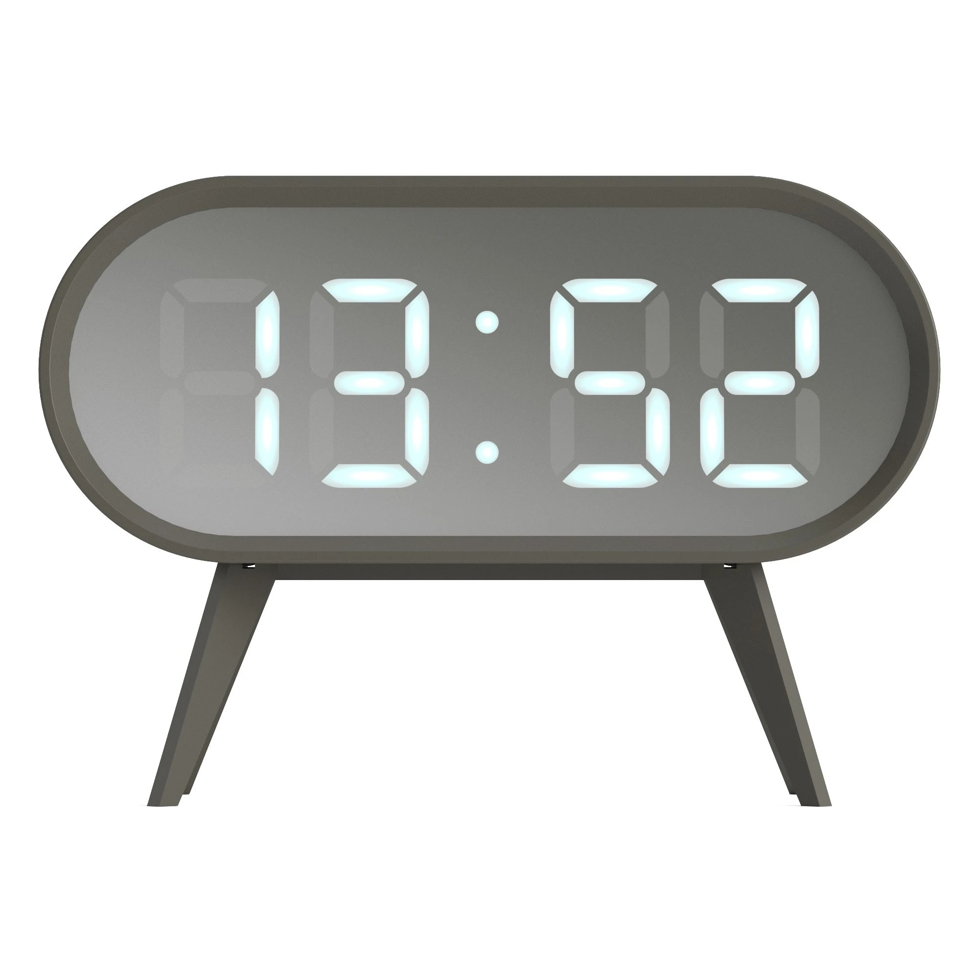 1 Newgate Space Hotel Cyborg Led Alarm Clock Grey - Grey, 1 of 9