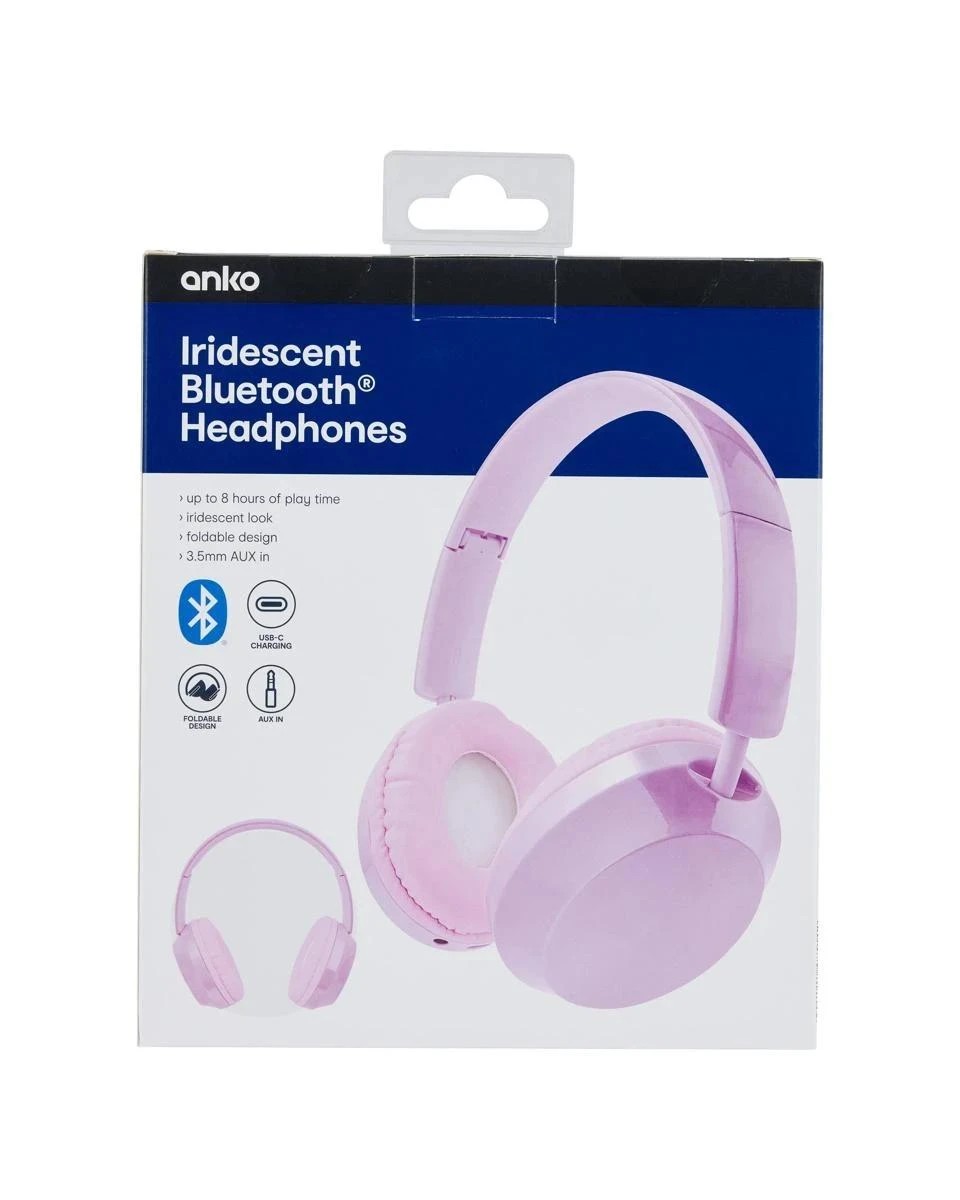 10 Iridescent Wireless Headphones - Lilac, 10 of 10