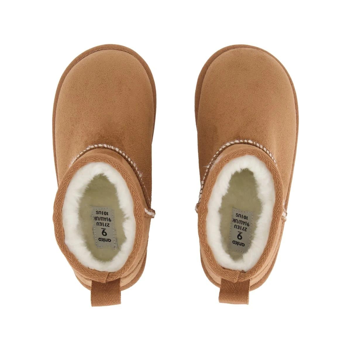 3 Junior Slipper Boots Chestnut, 3 of 5