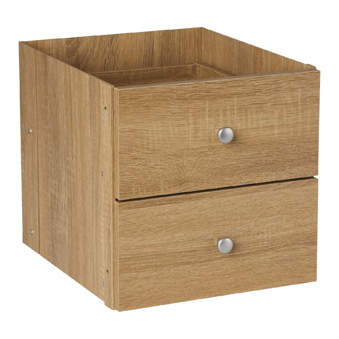 1 Horsen Cube Insert With 2 Drawers Oak, 1 of 5