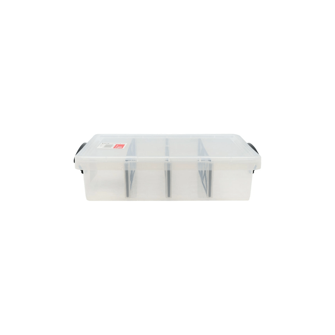 4 Boxsweden 6l Compartment Storer 4 Section Storage Container Plastic Box
 - Clear, 4 of 5