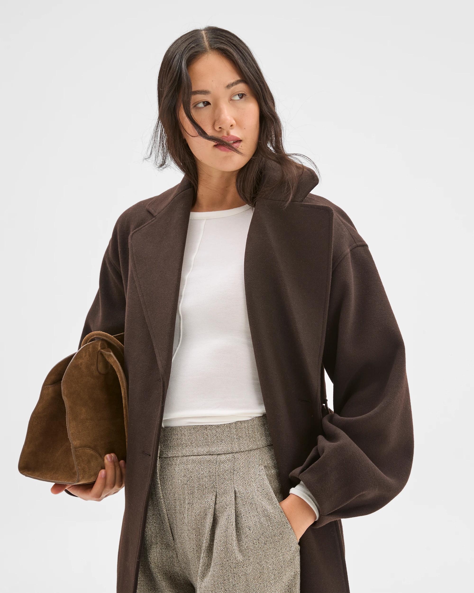 5 Preview Wrap Belted Coat TRUFFLE, 5 of 8