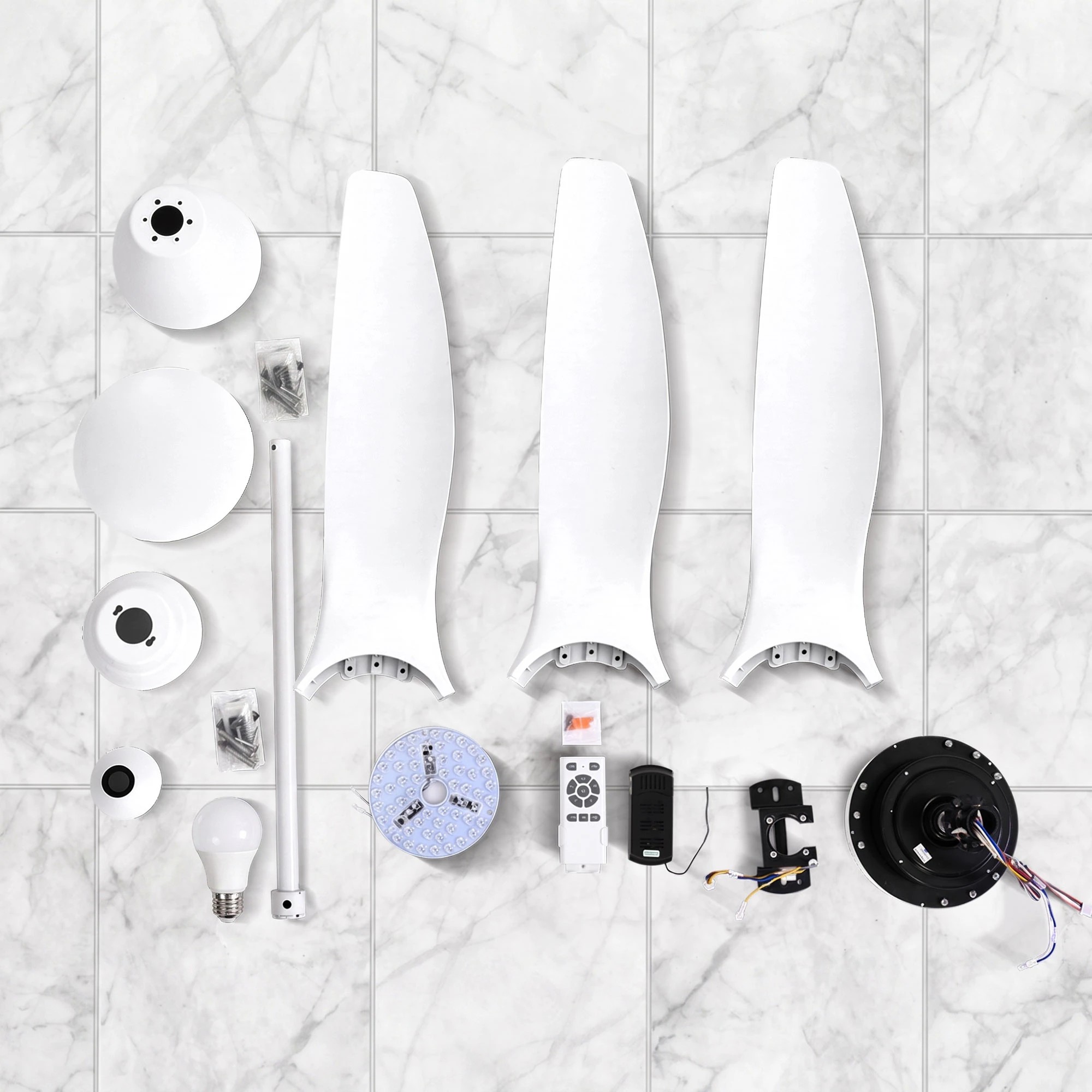 8 Devanti 64'' Ceiling Fan DC Motor w/Light w/Remote - - Multi, 8 of 9