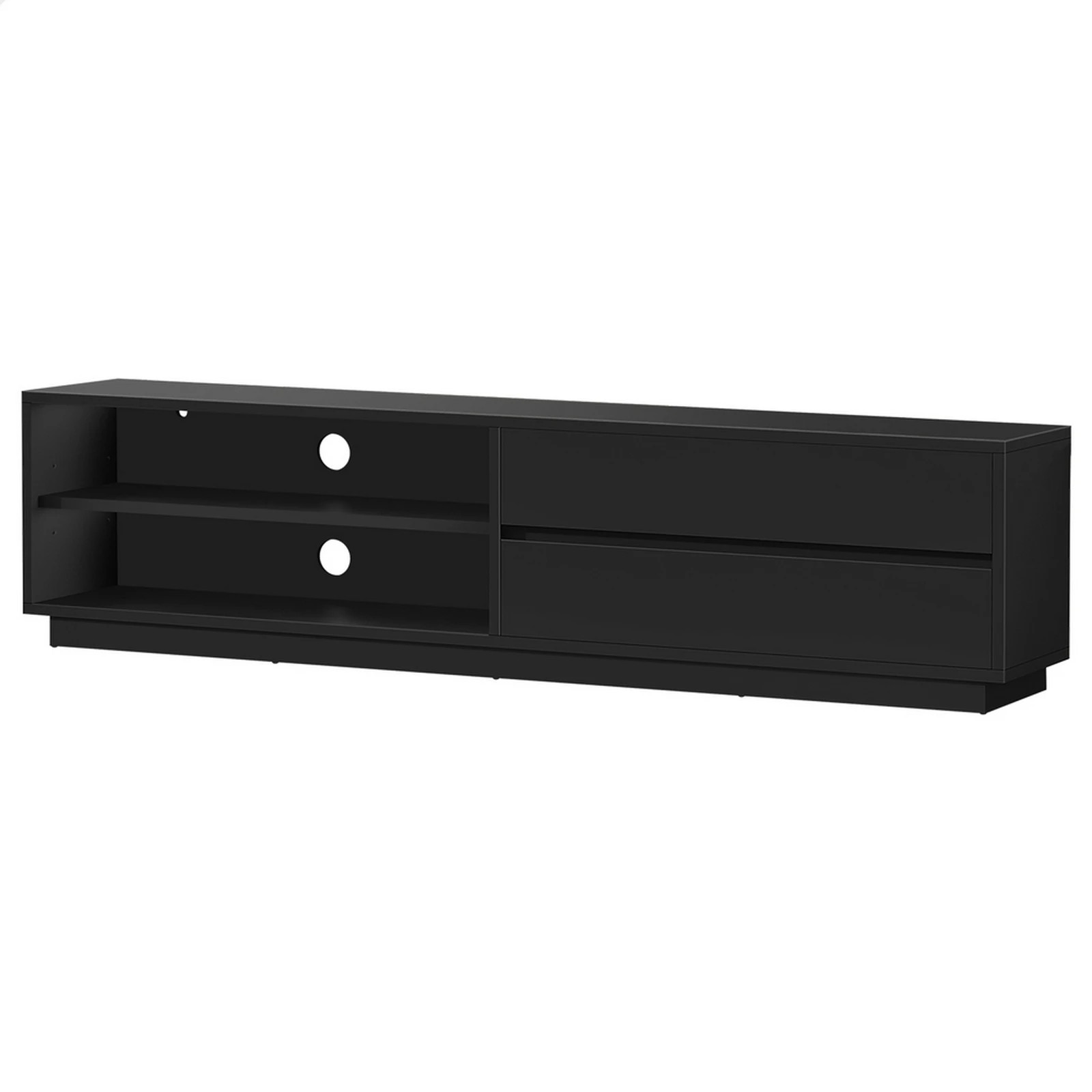 1 Alfordson Entertainment Unit TV Cabinet Stand Storage Drawer 180cm - Black, 1 of 10
