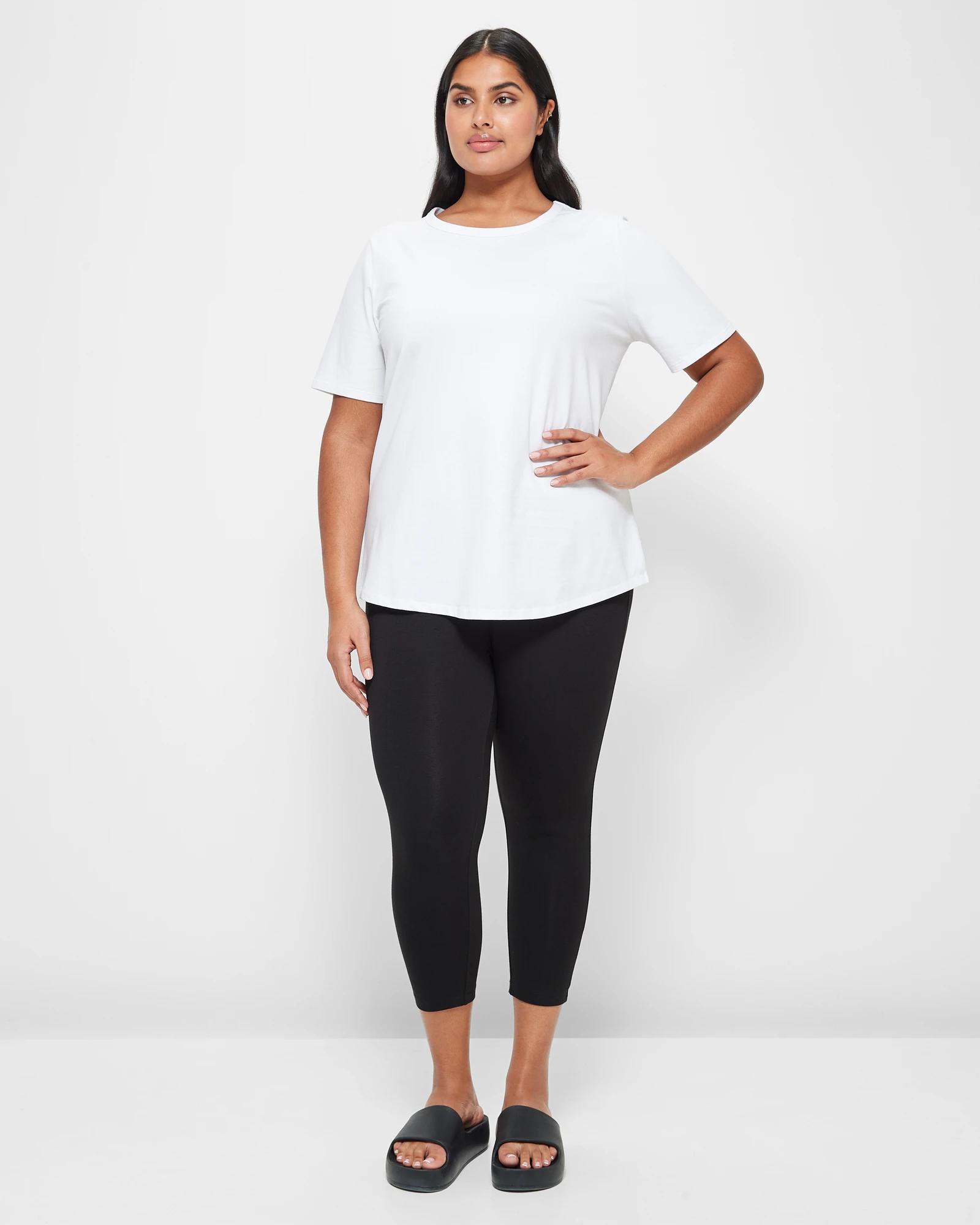7 Target Curve 3/4 Length Leggings BLACK, 7 of 10