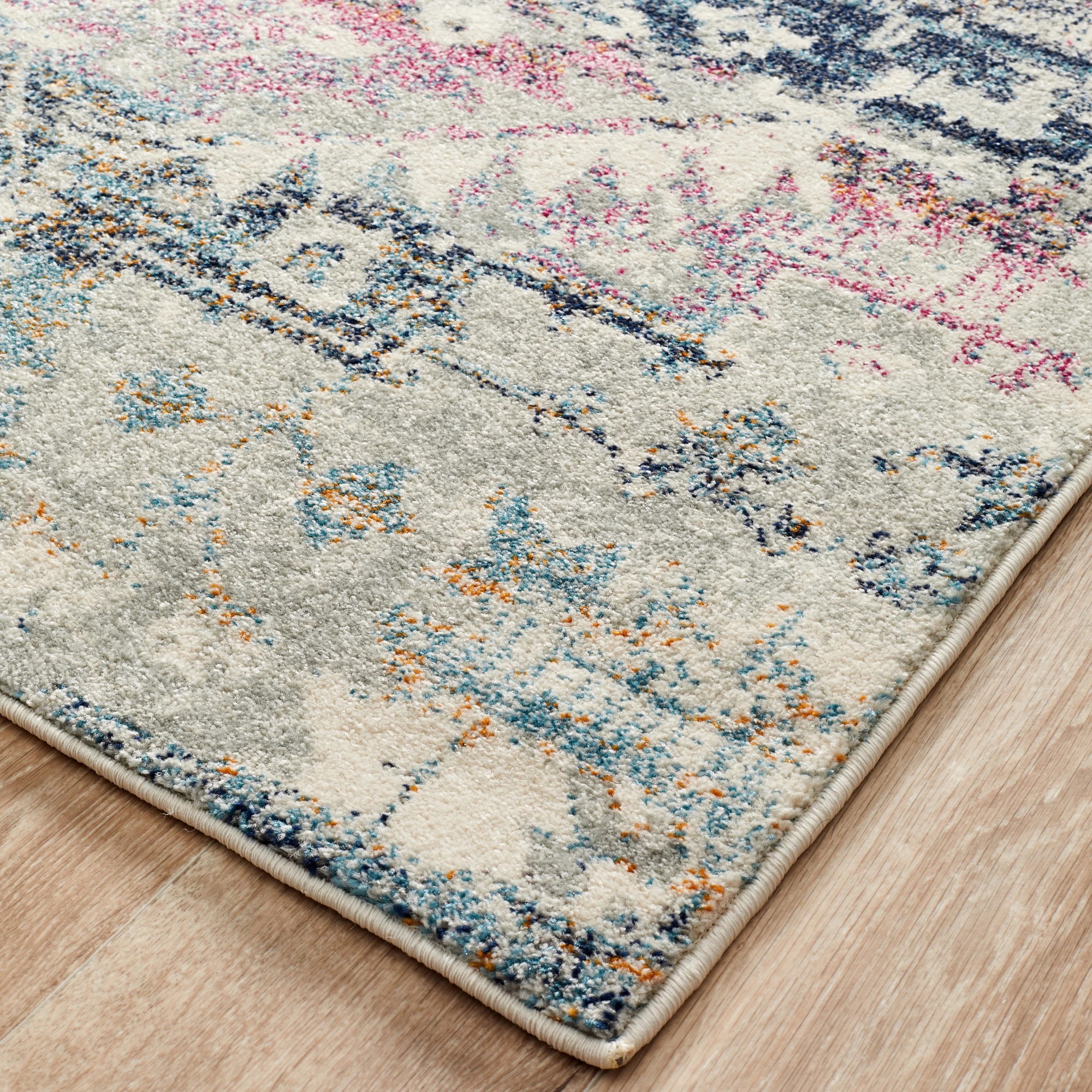 3 Common Ground Rugs Gallery 865 400x80cm - Large Runner Rug - Blue, 3 of 7