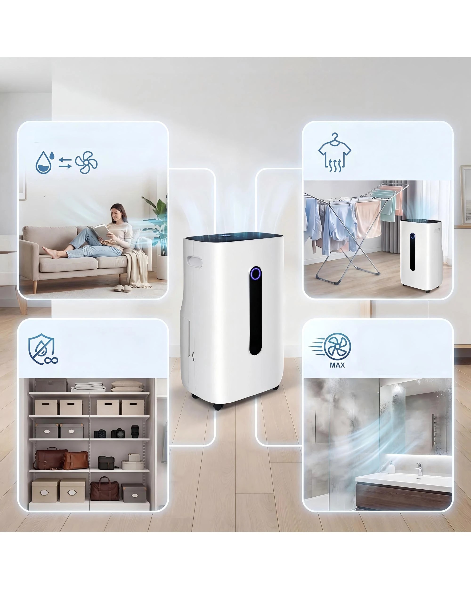 4 Advwin Air Dehumidifiers 25 L/day, 4 of 4