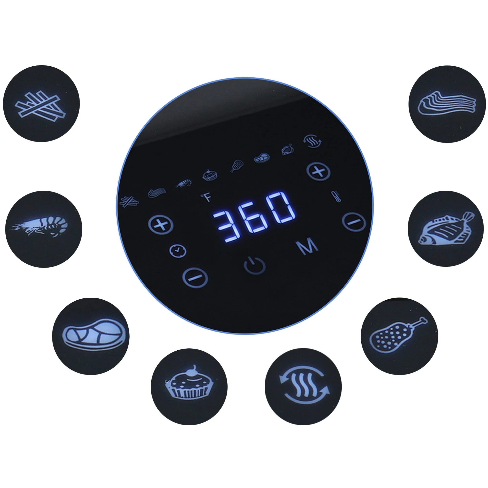 4 Total Chef 4.8L Air Fryer 8 Presets - Black, 4 of 8