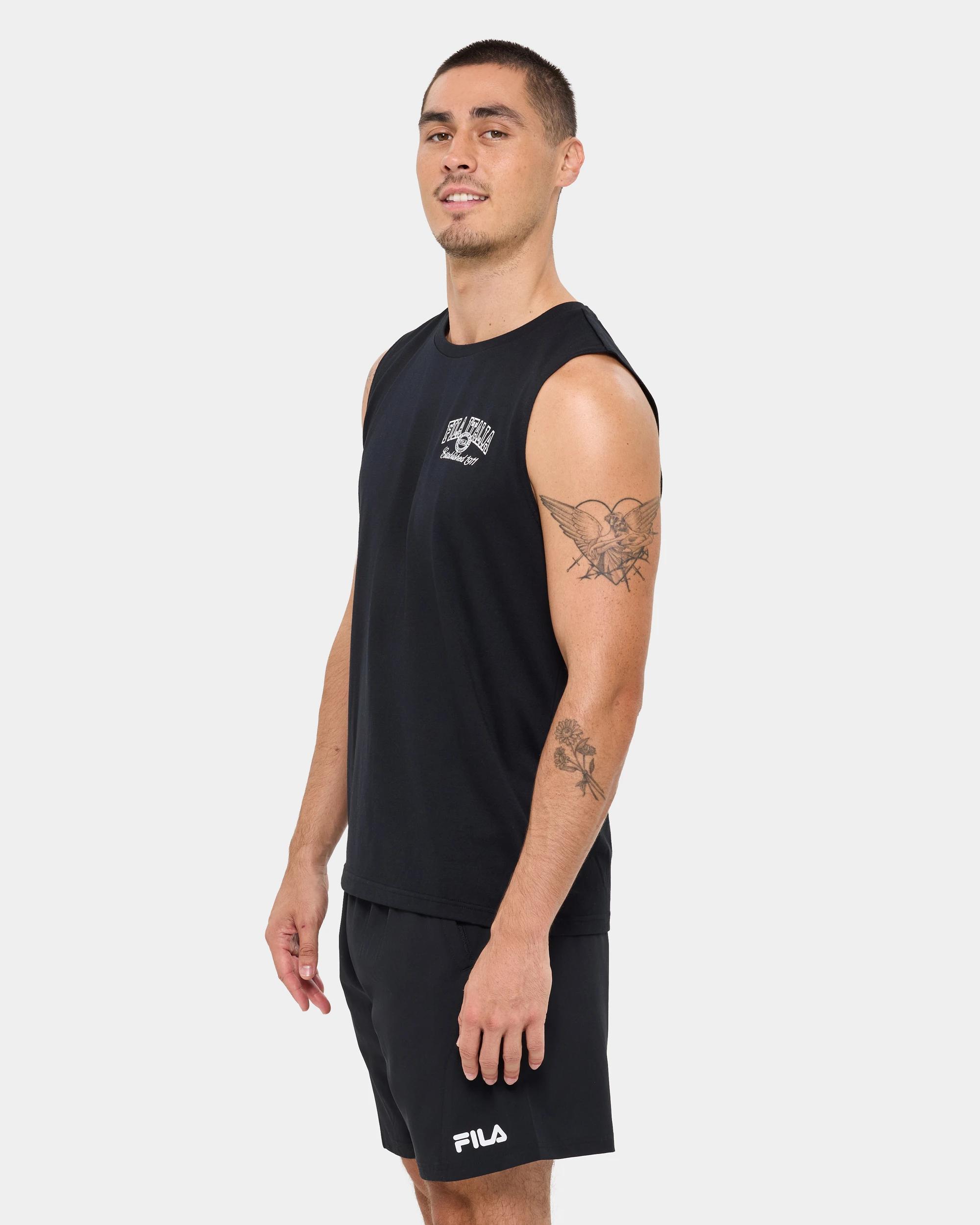3 Fila Piero Graphic Tank Top PIERO BLACK, 3 of 7