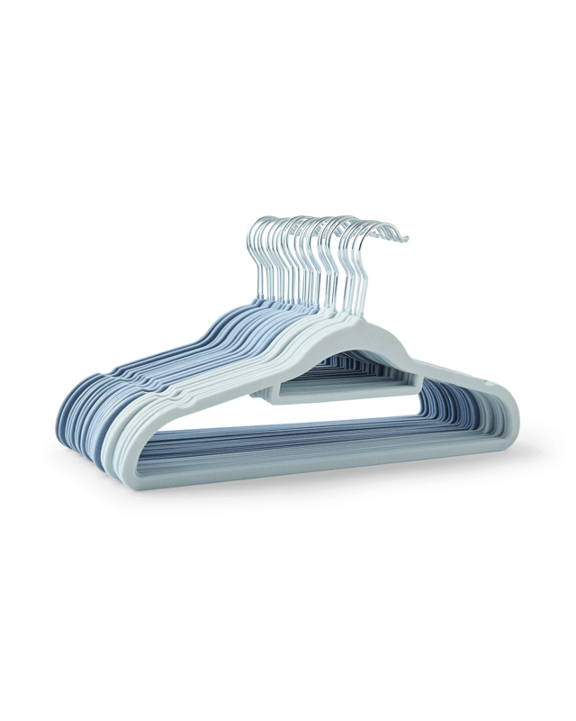 30 Pack Flocked Hangers - 