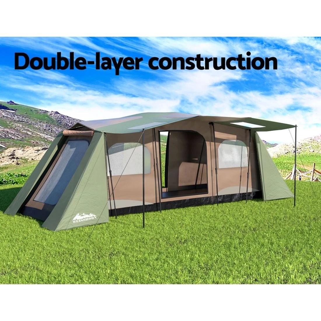 3 Weisshorn Instant Up Camping Tent 10 Person Outdoor Family Hiking Tents 3 - Multi, 3 of 6