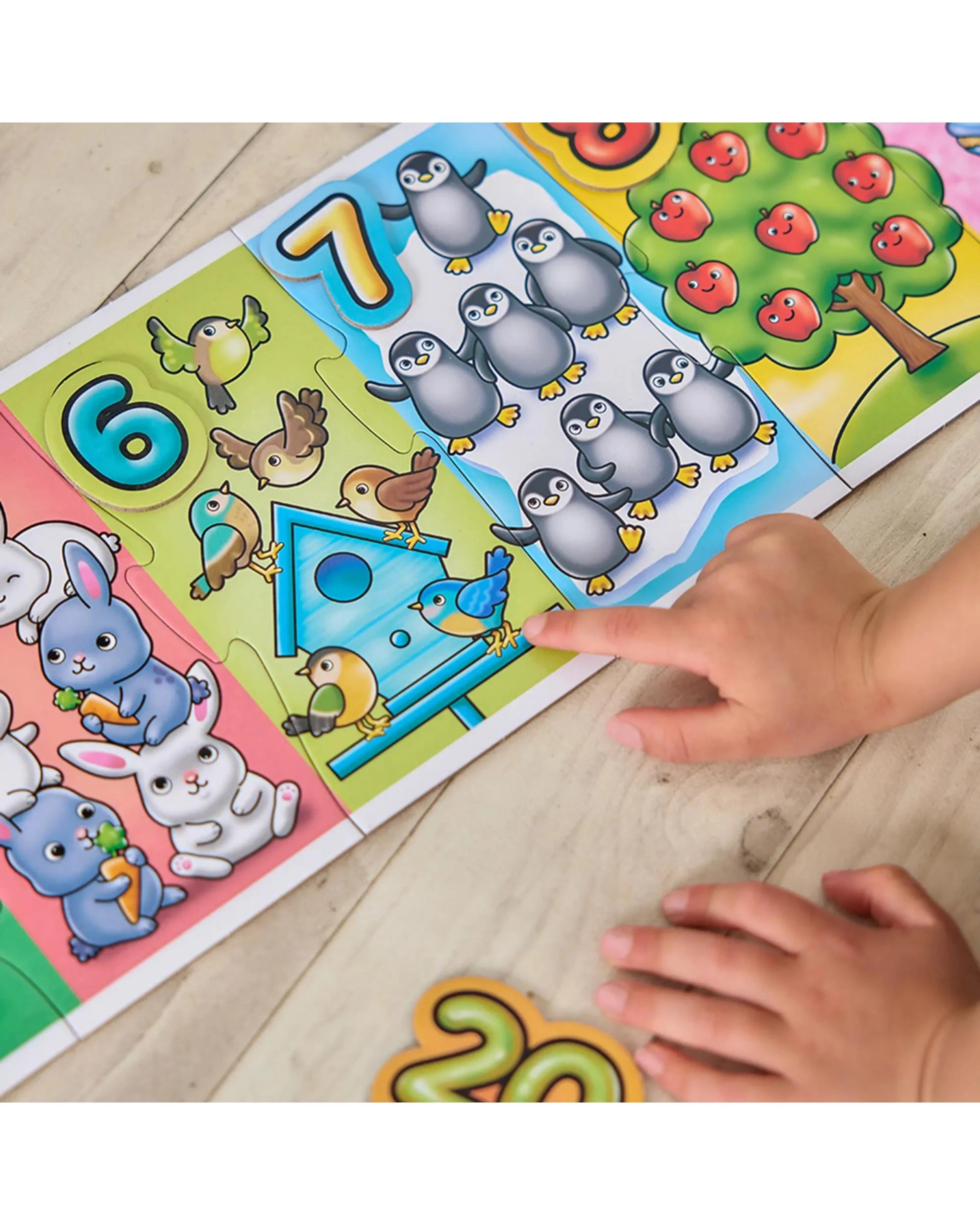 3 Orchard Toys Giant Number Extra Long 20 Piece Jigsaw Puzzle, 3 of 4