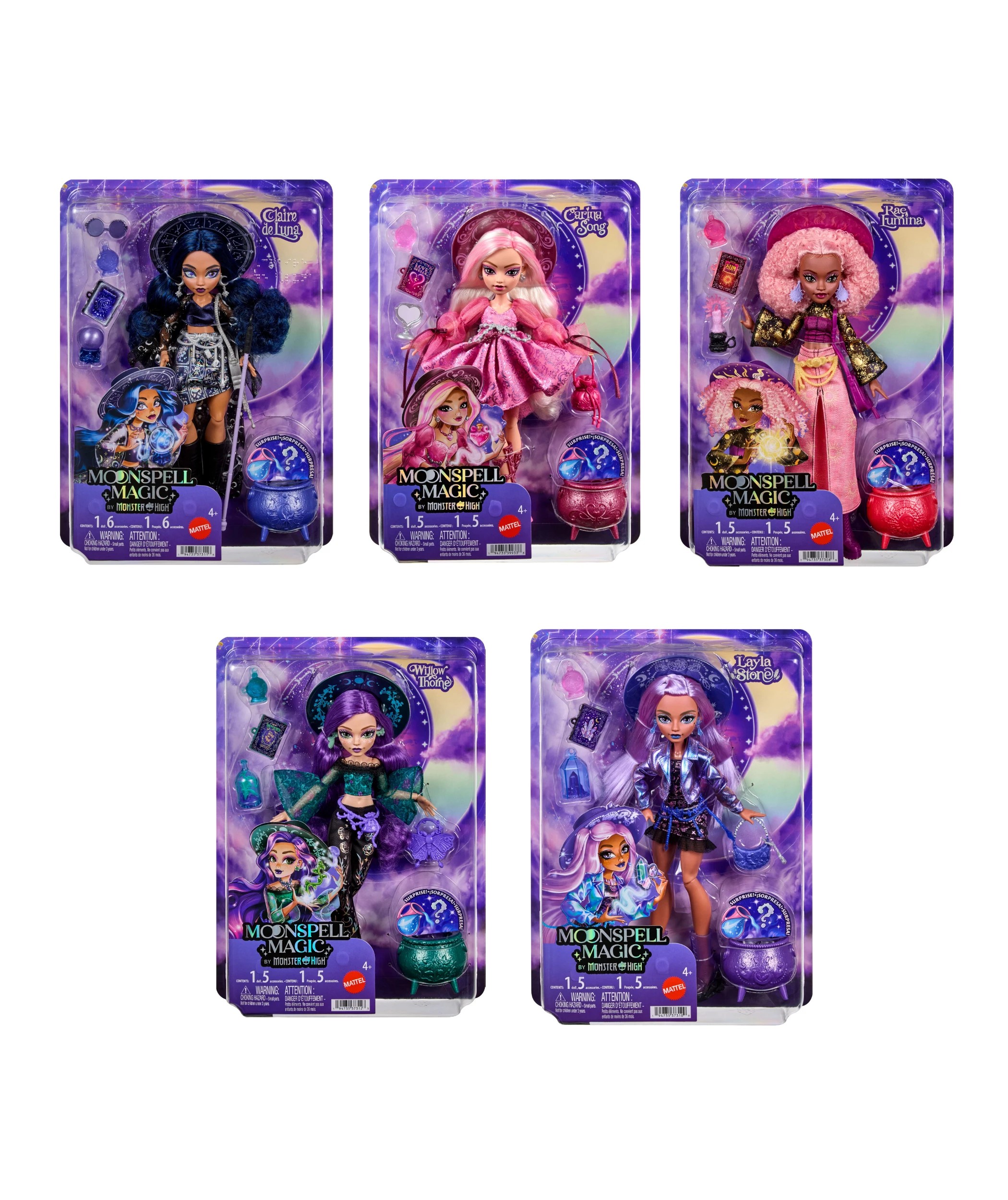 1 Moonspell Magic by Monster High Fashion Dolls - Assorted - Multi, 1 of 8